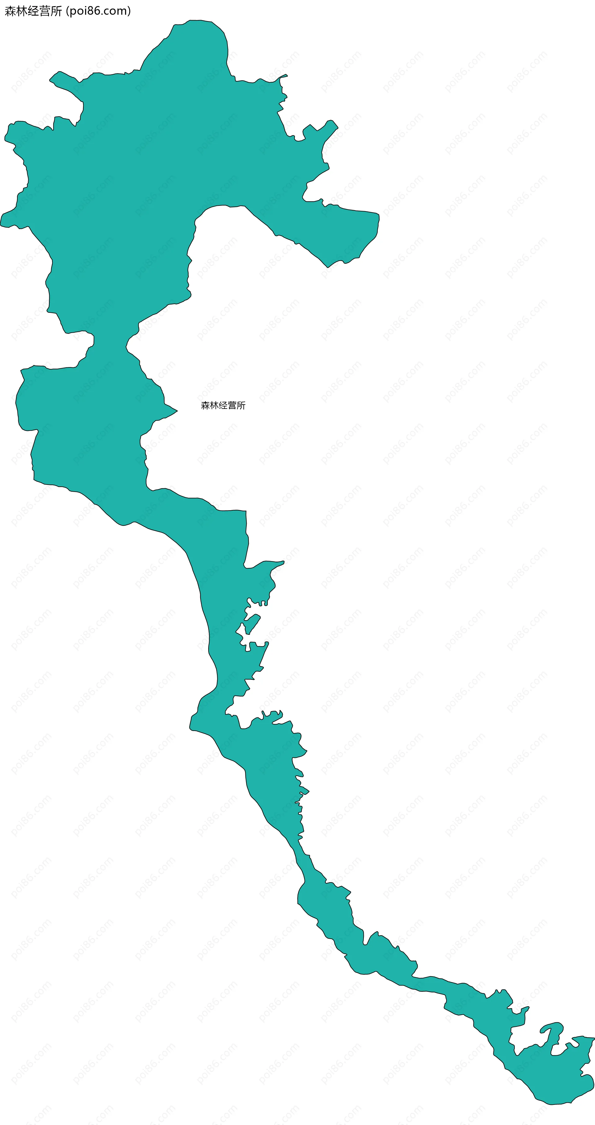 森林经营所边界地图