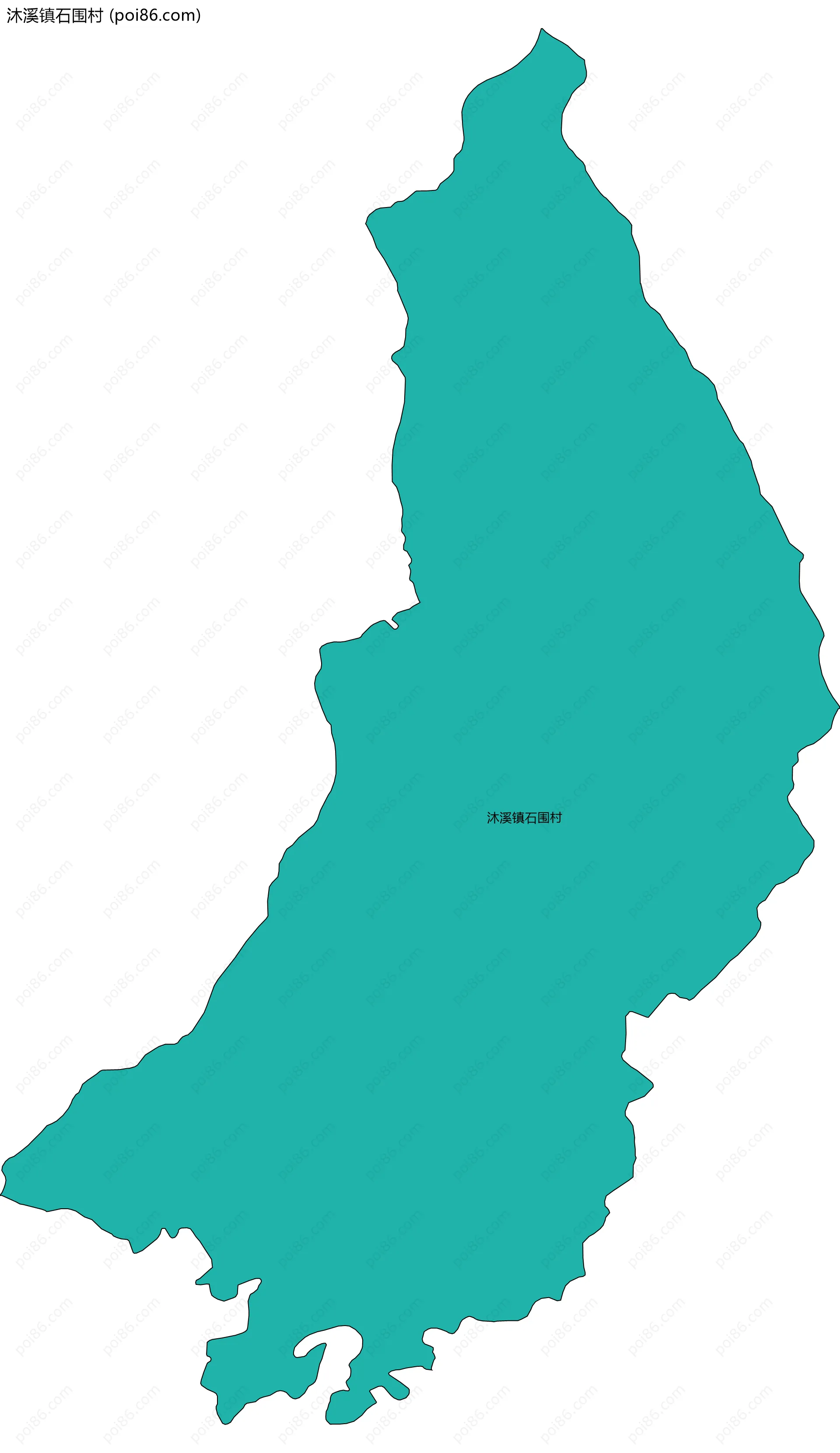 沐溪镇石围村边界地图