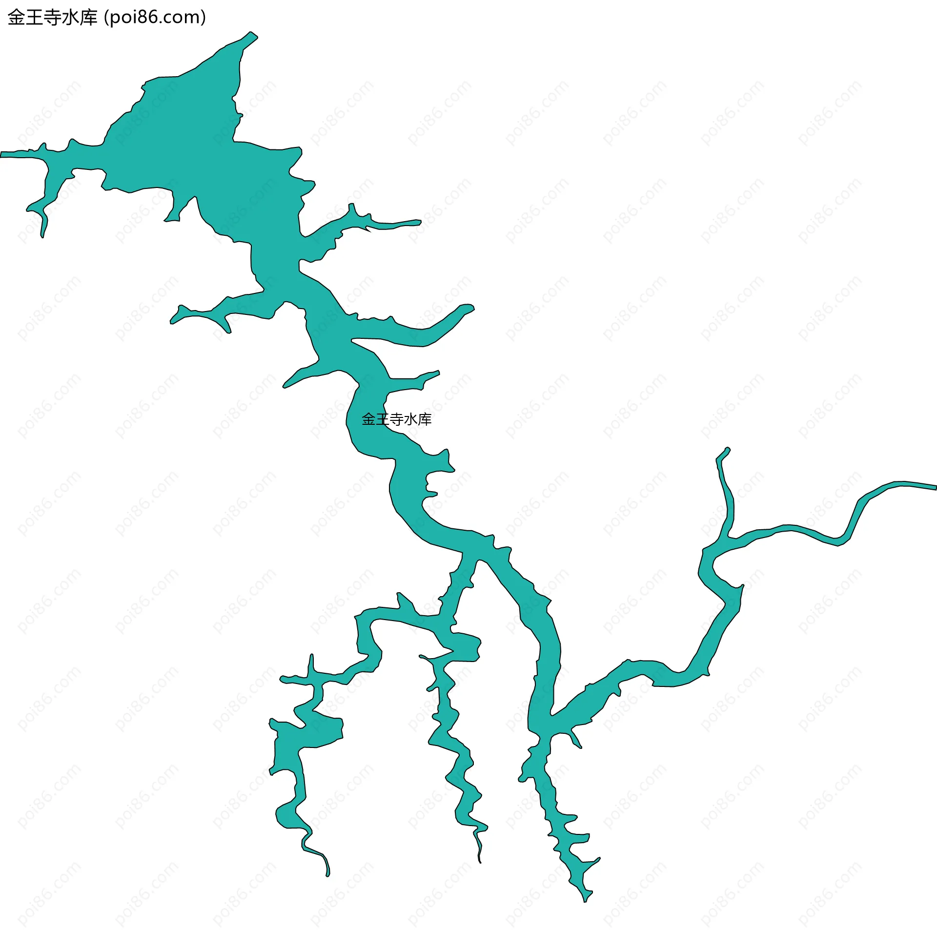 金王寺水库边界地图