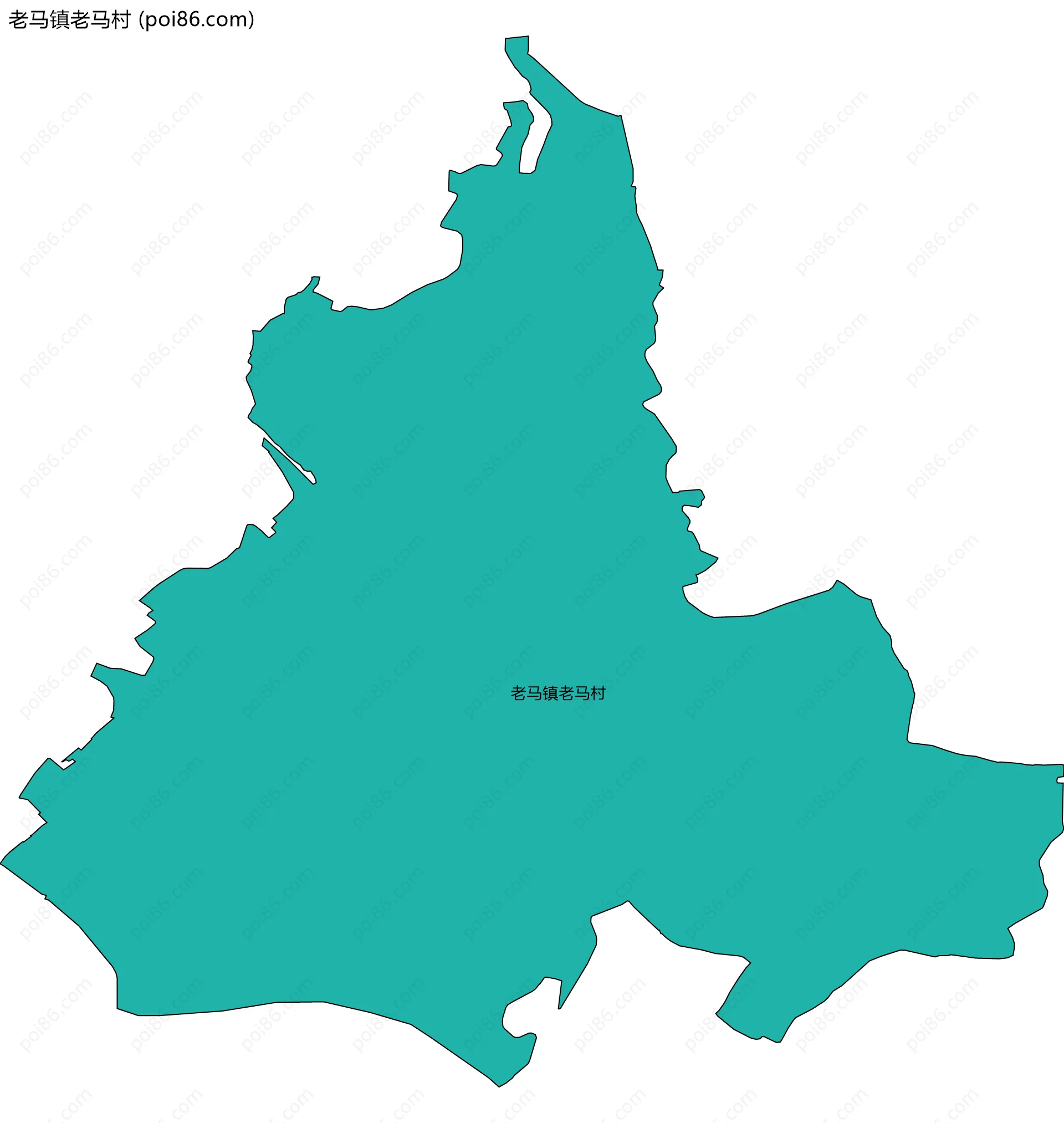 老马镇老马村边界地图
