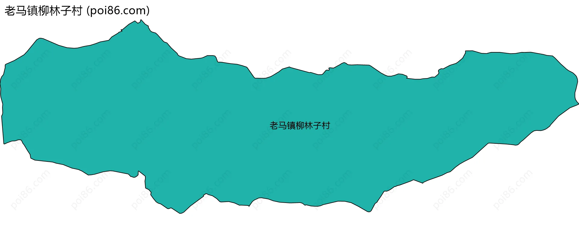 老马镇柳林子村边界地图