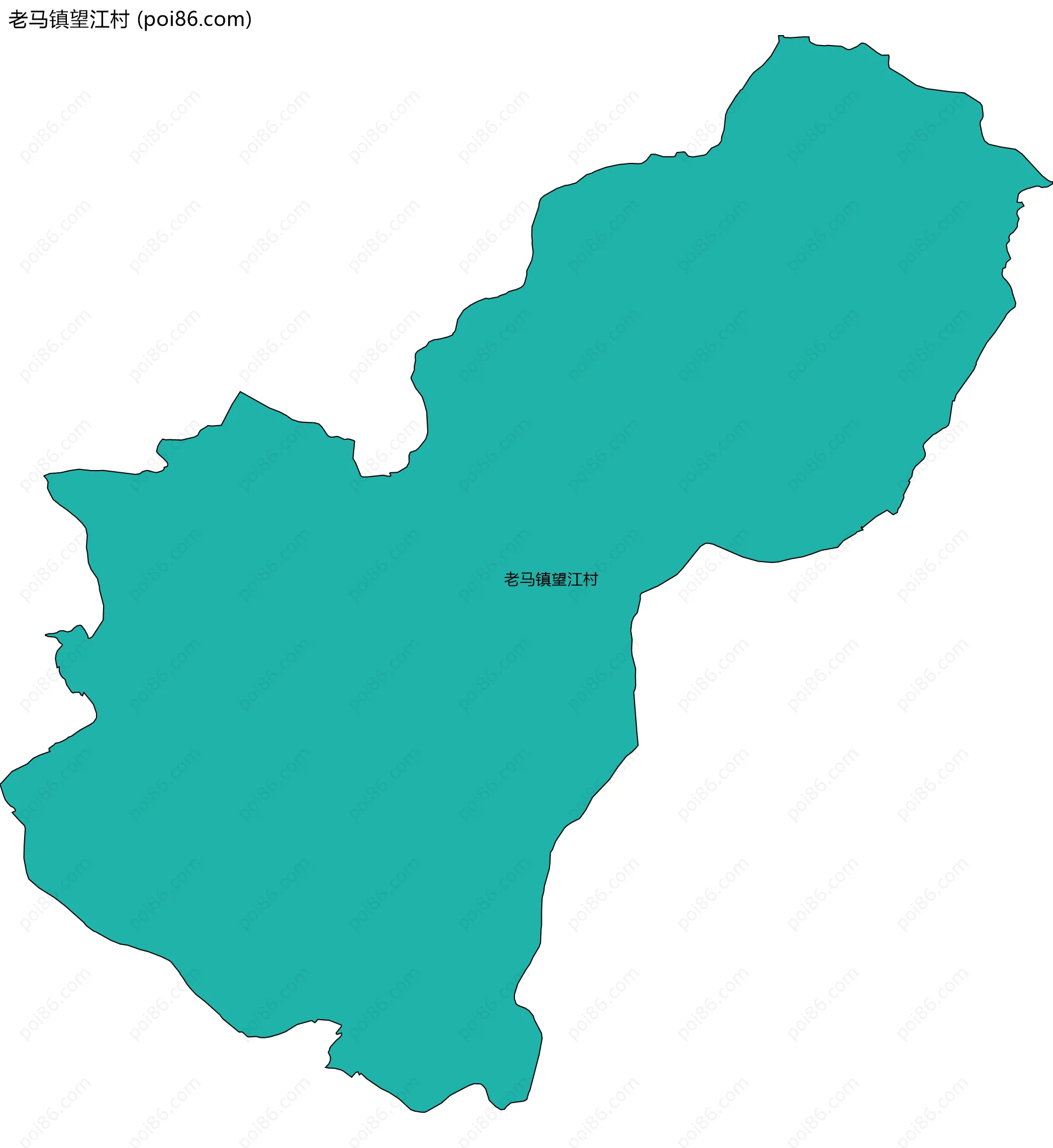 老马镇望江村边界地图