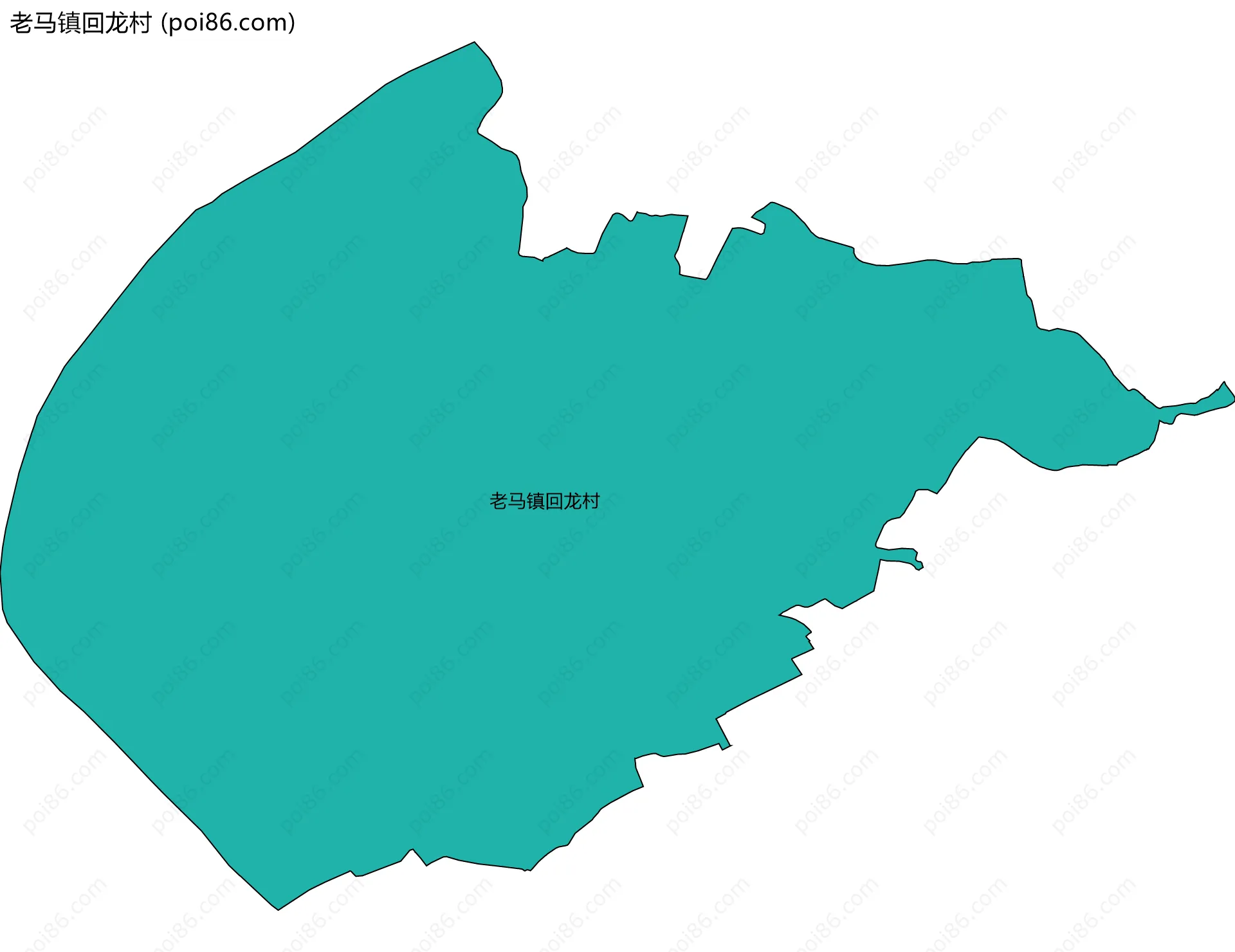 老马镇回龙村边界地图