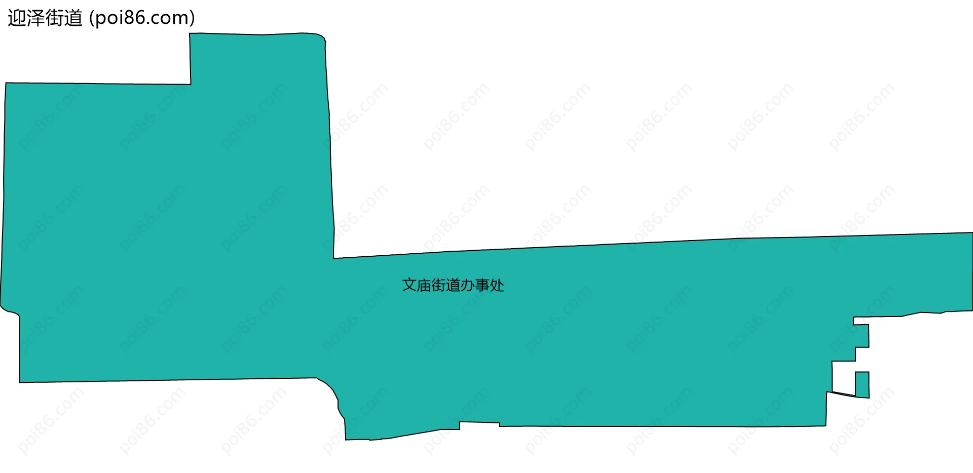 迎泽街道边界地图(五级行政区划)