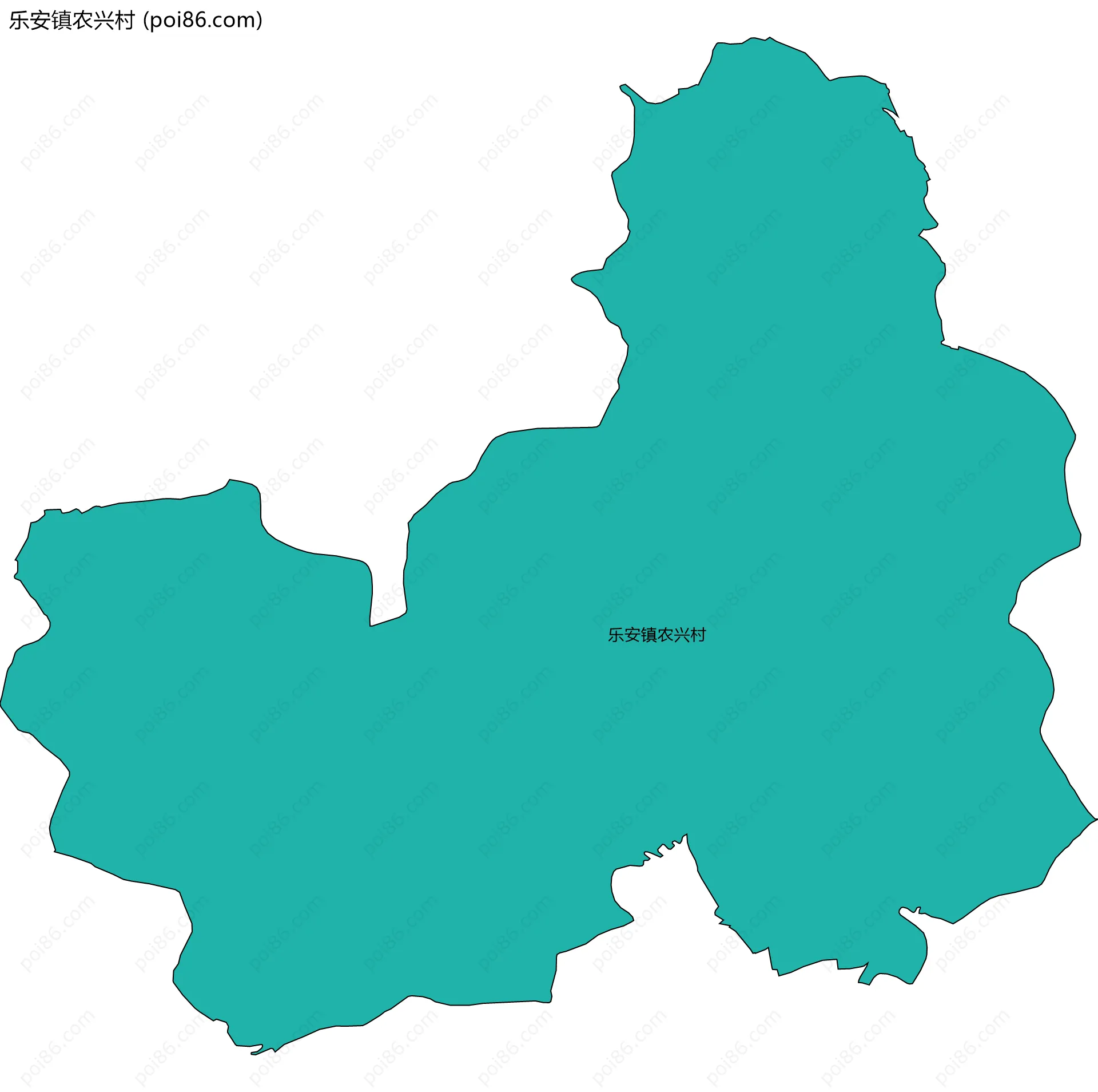 乐安镇农兴村边界地图