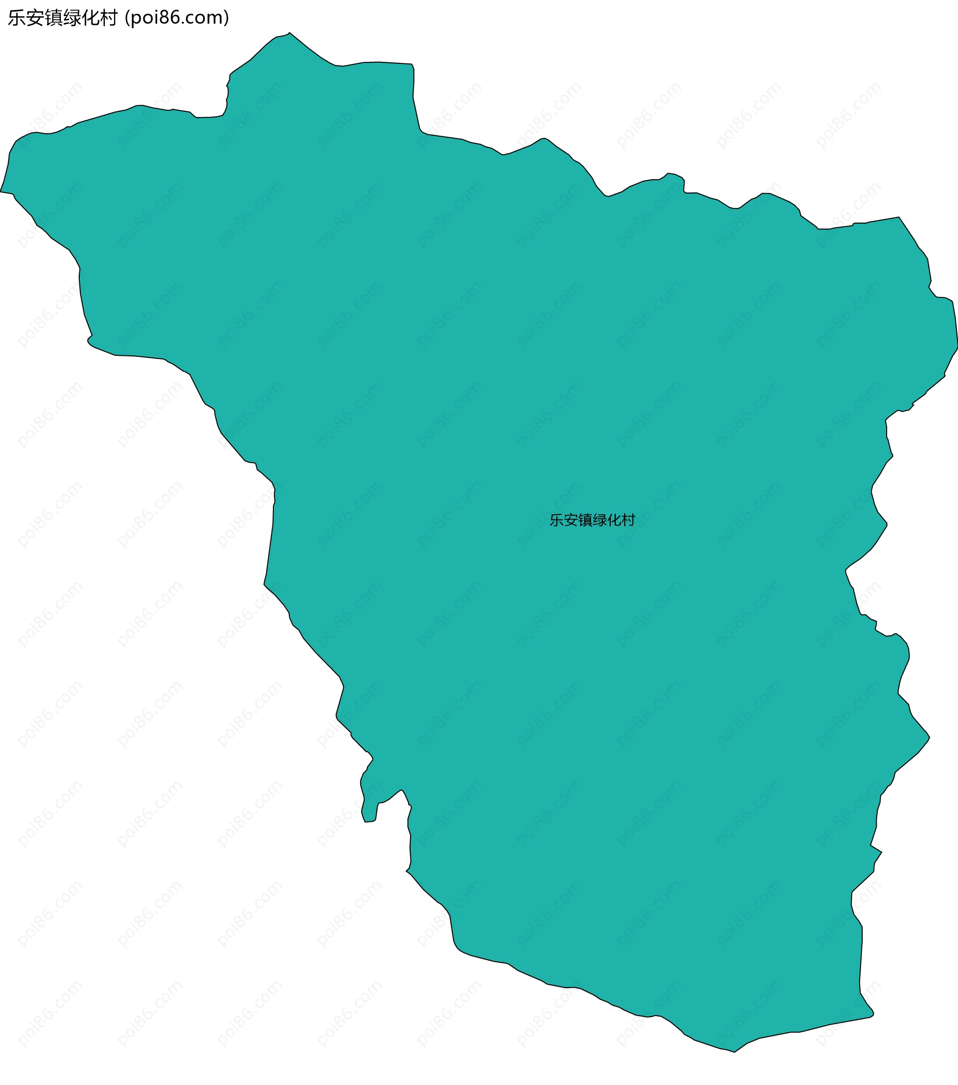 乐安镇绿化村边界地图