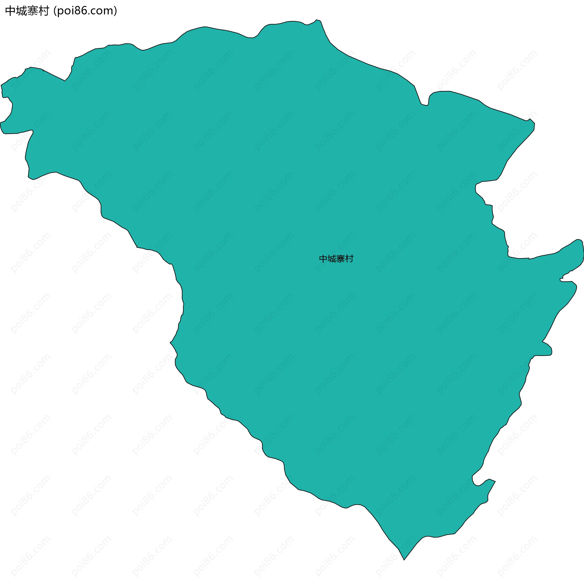 中城寨村边界地图