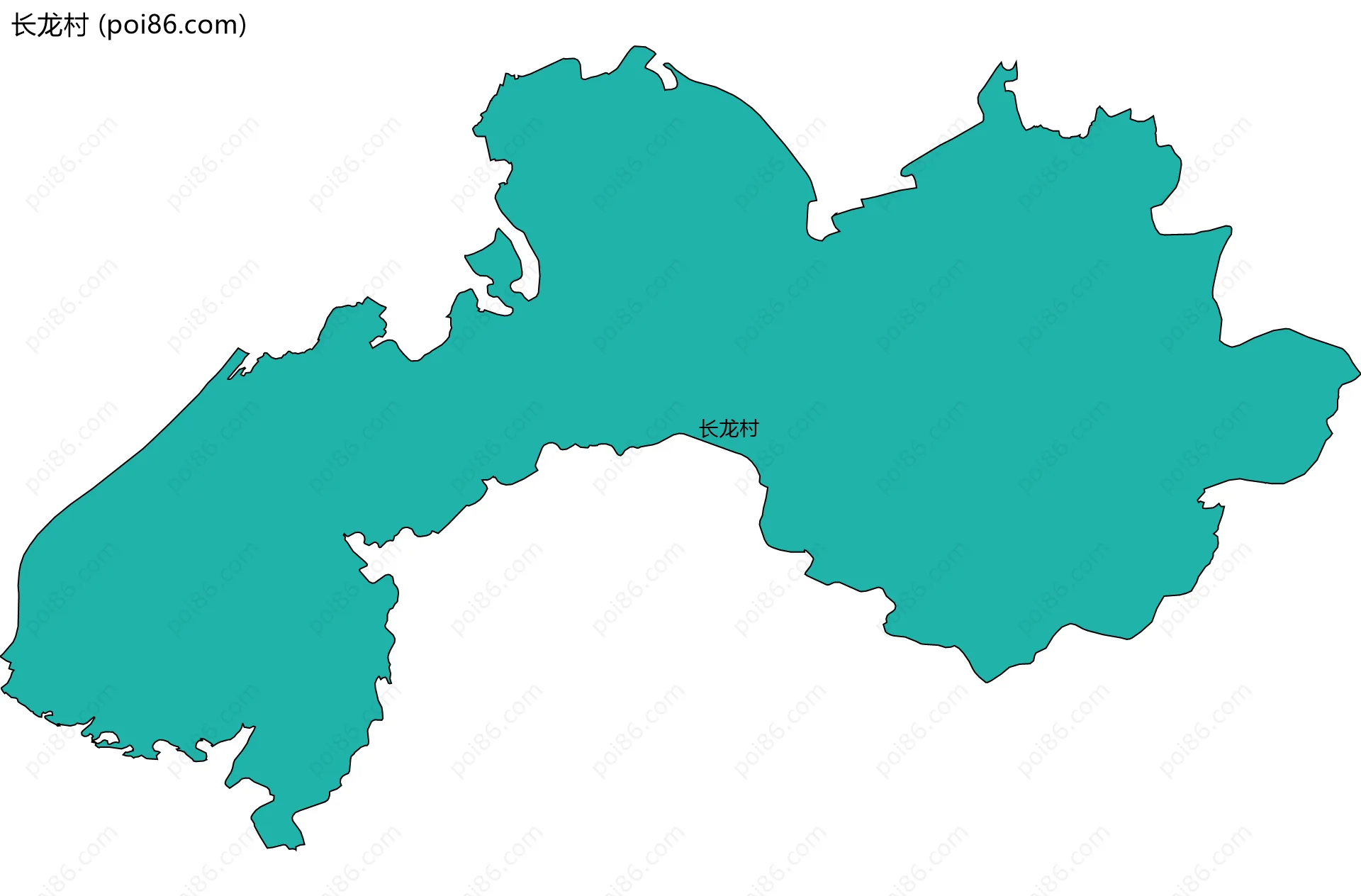 长龙村边界地图
