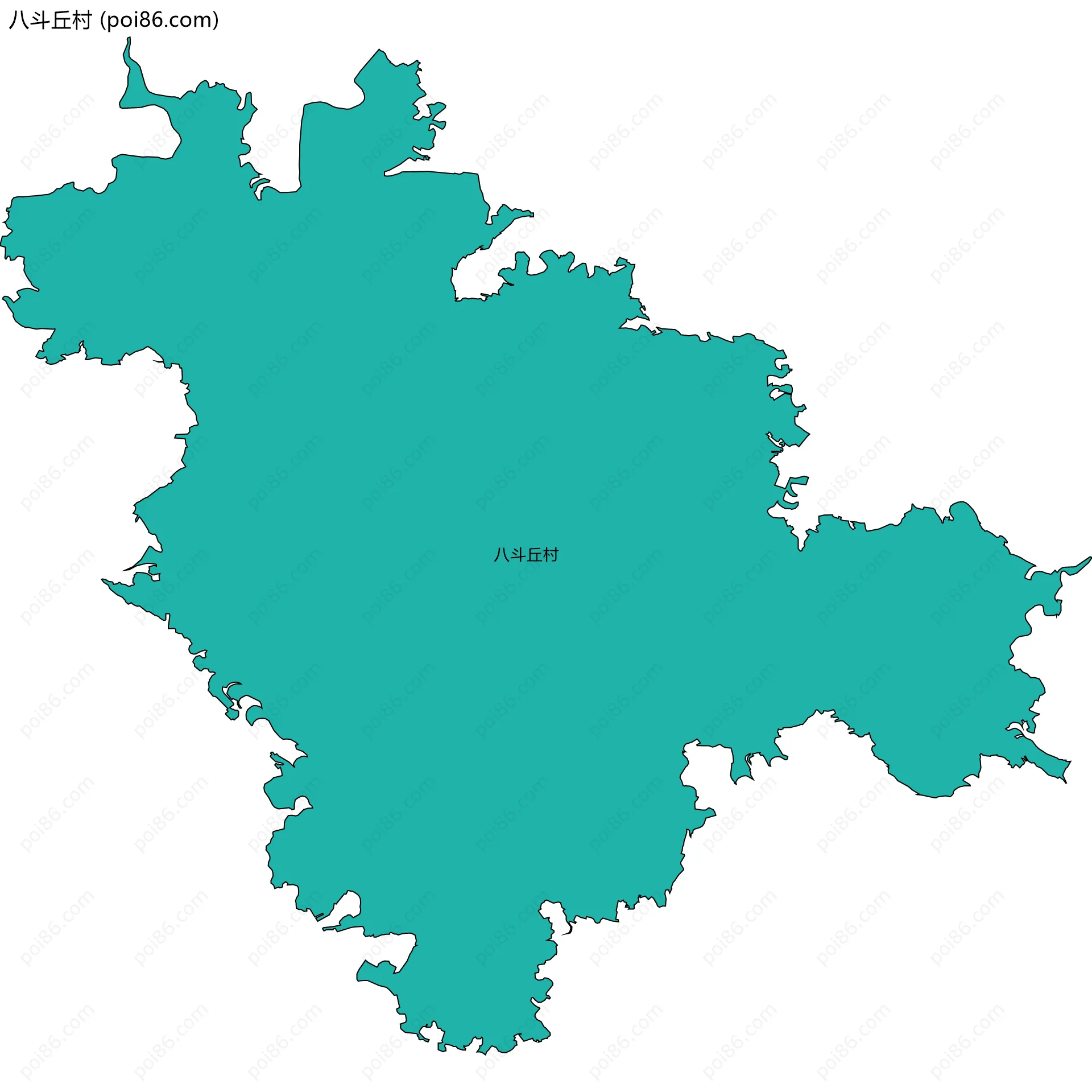 八斗丘村边界地图