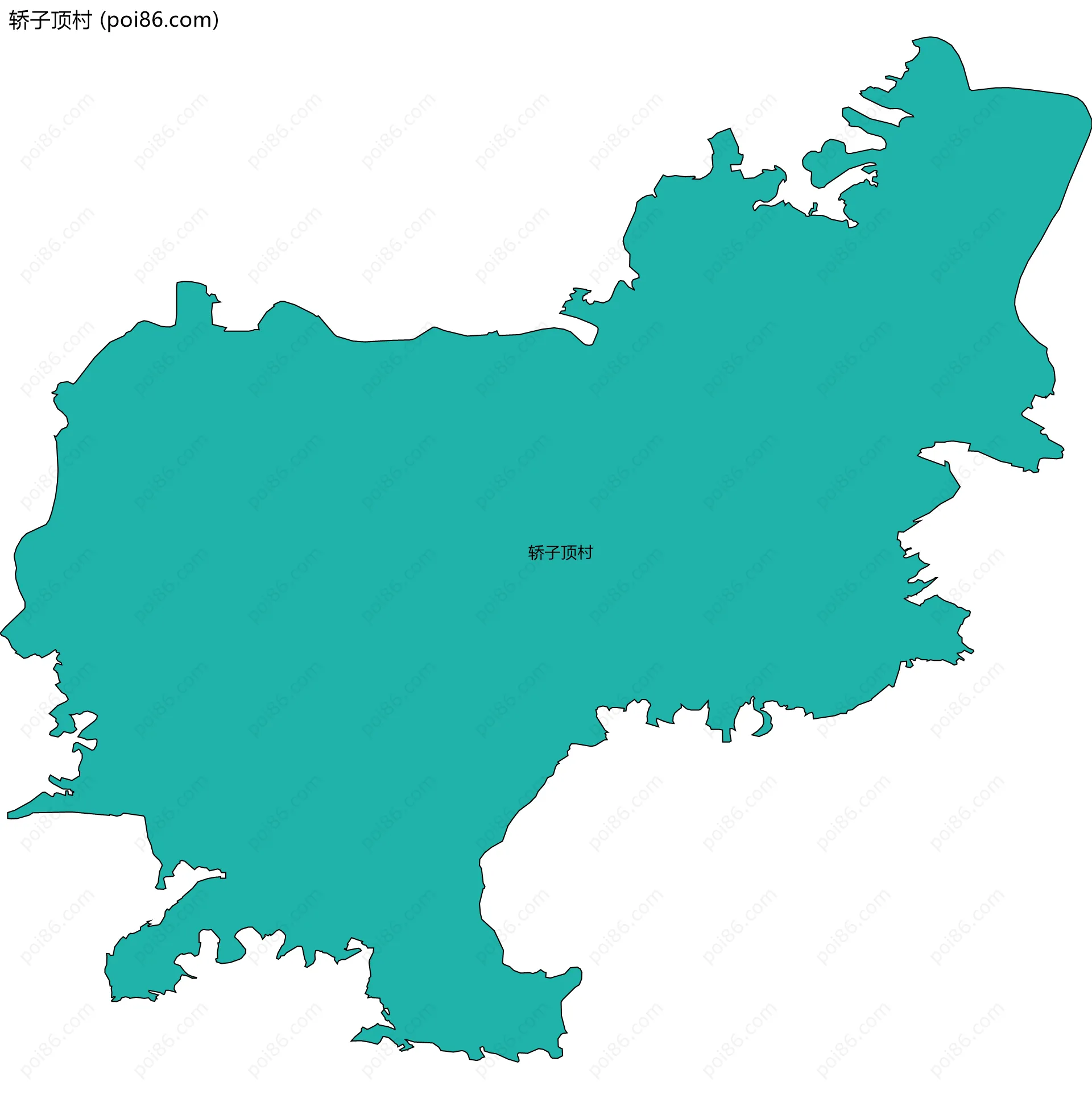 轿子顶村边界地图