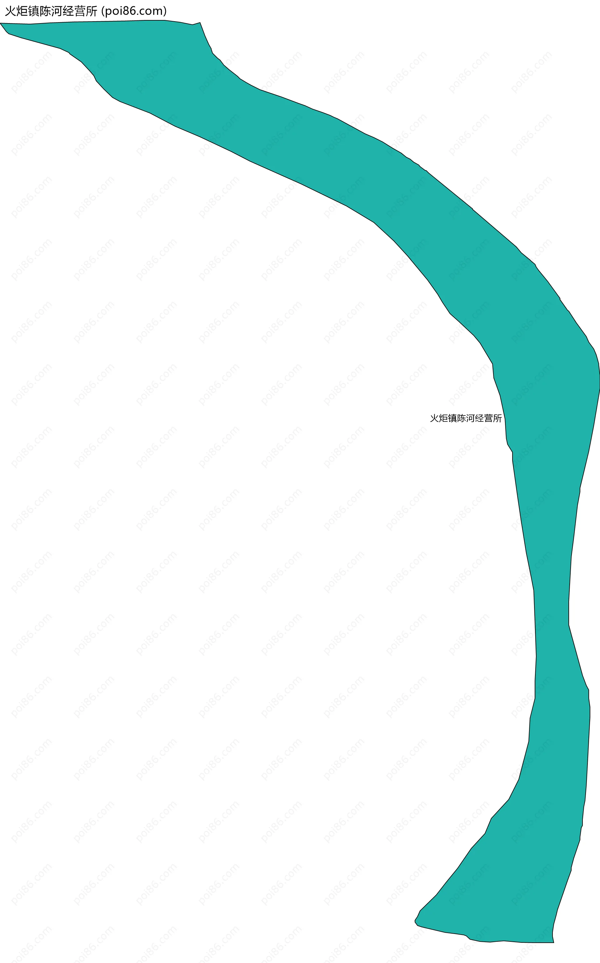 火炬镇陈河经营所边界地图
