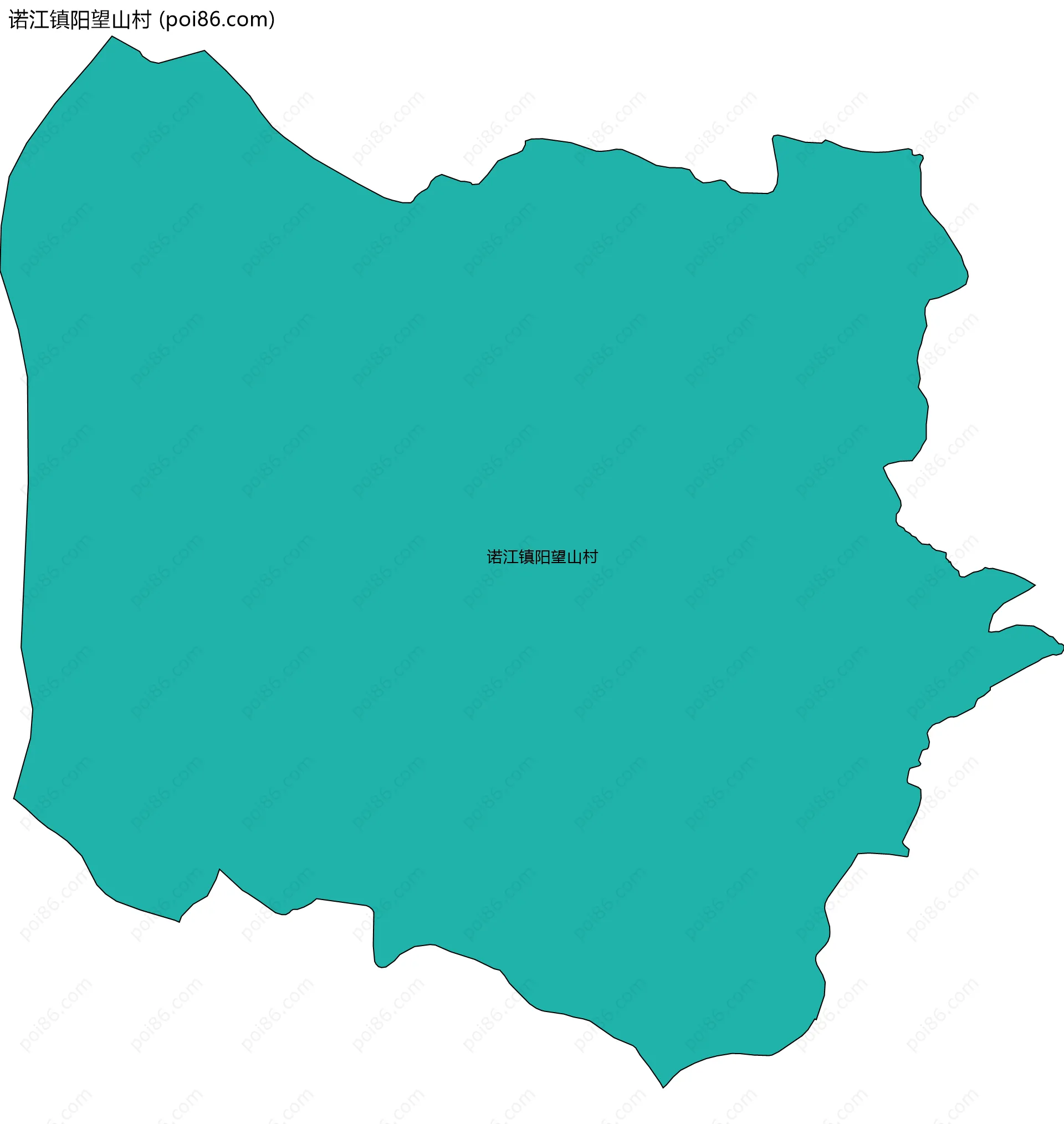 诺江镇阳望山村边界地图