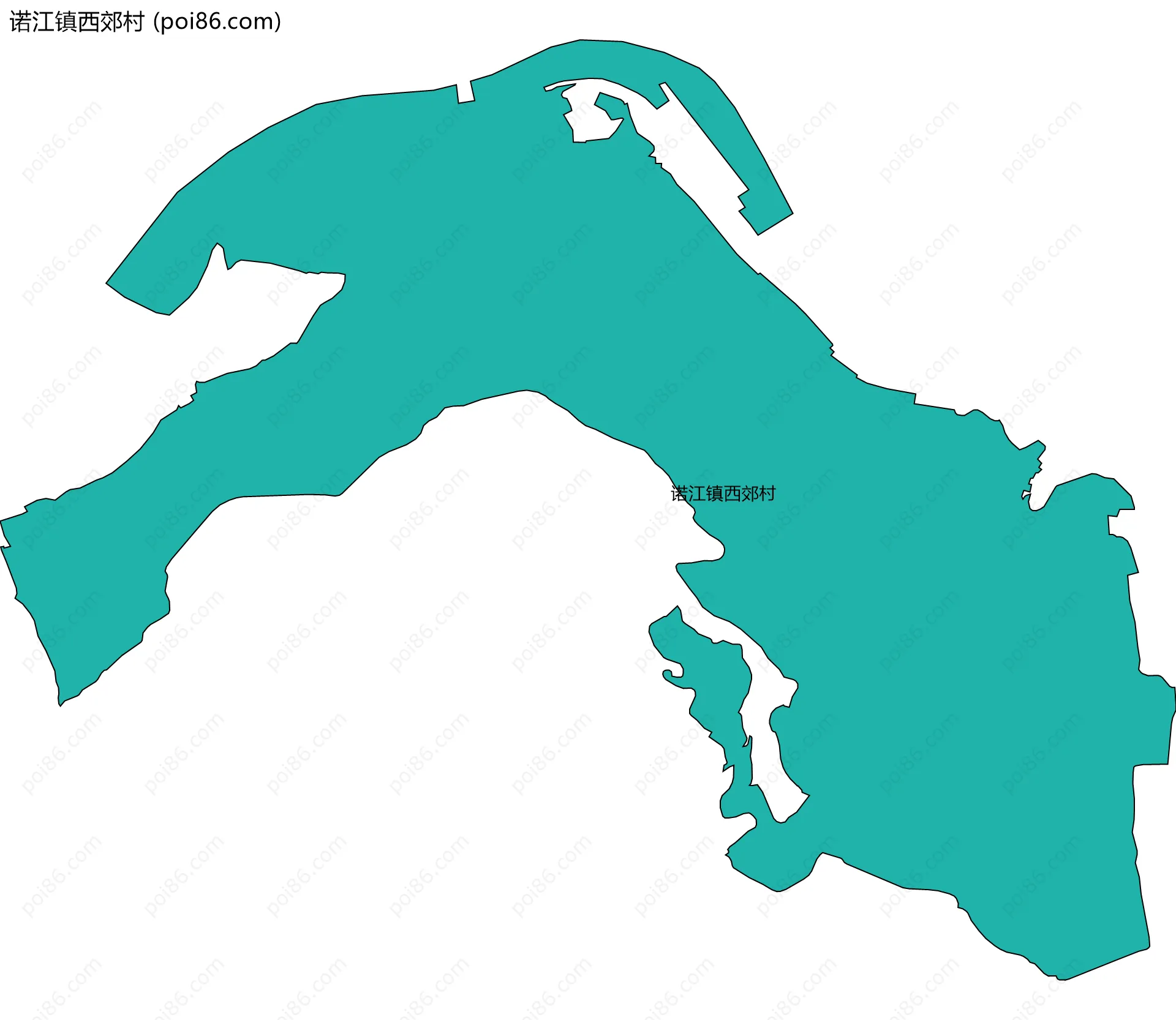 诺江镇西郊村边界地图