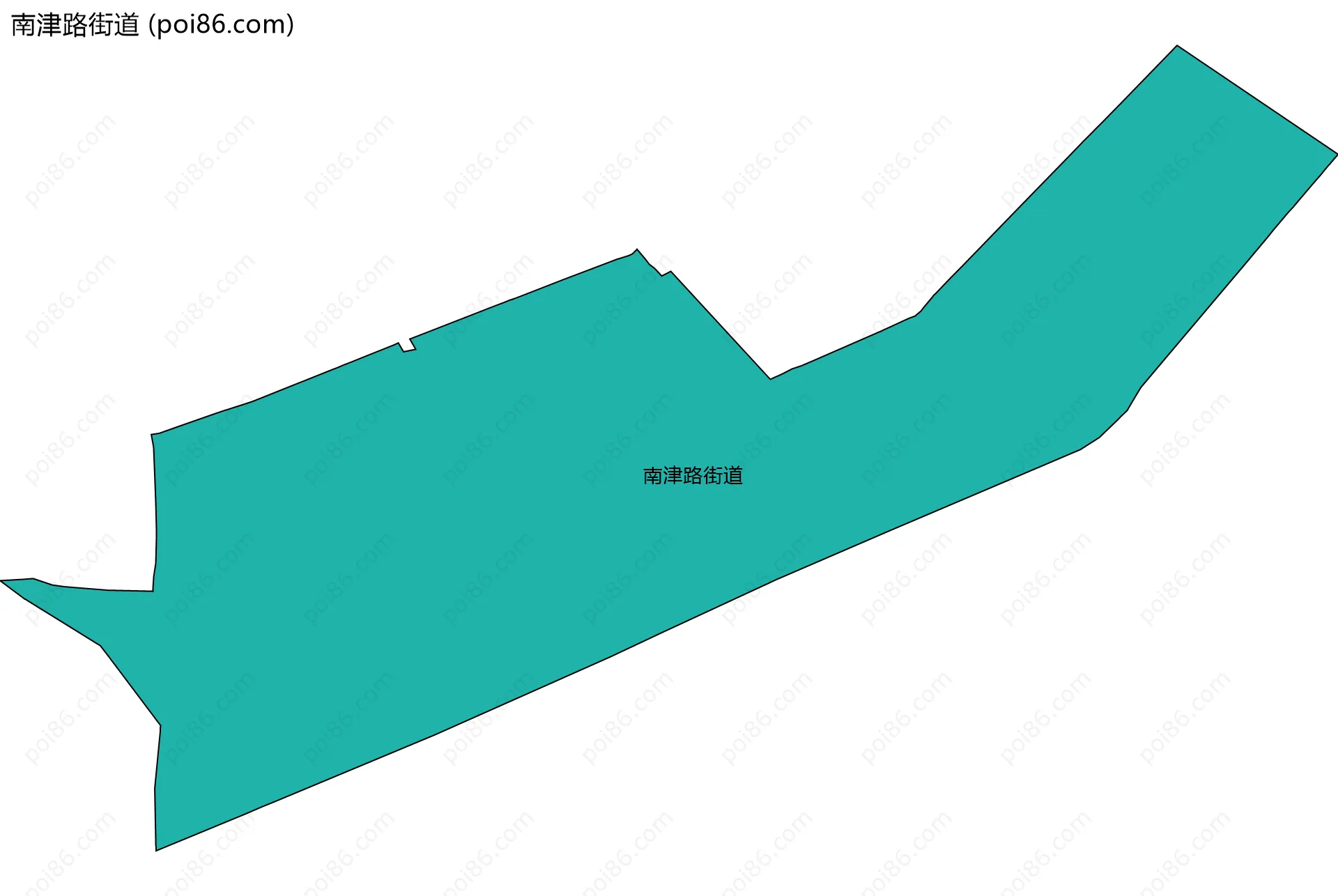 南津路街道边界地图