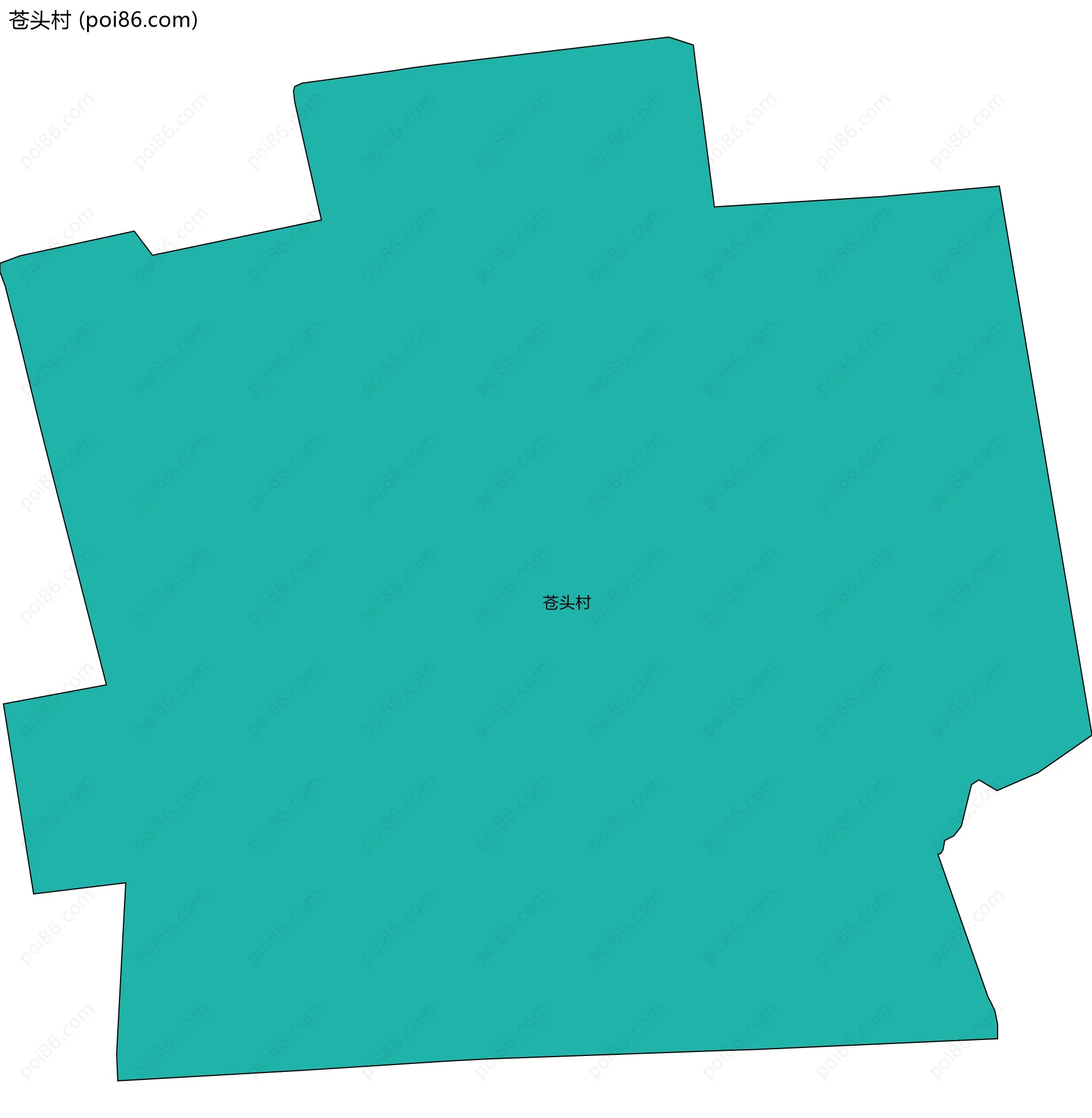 苍头村边界地图