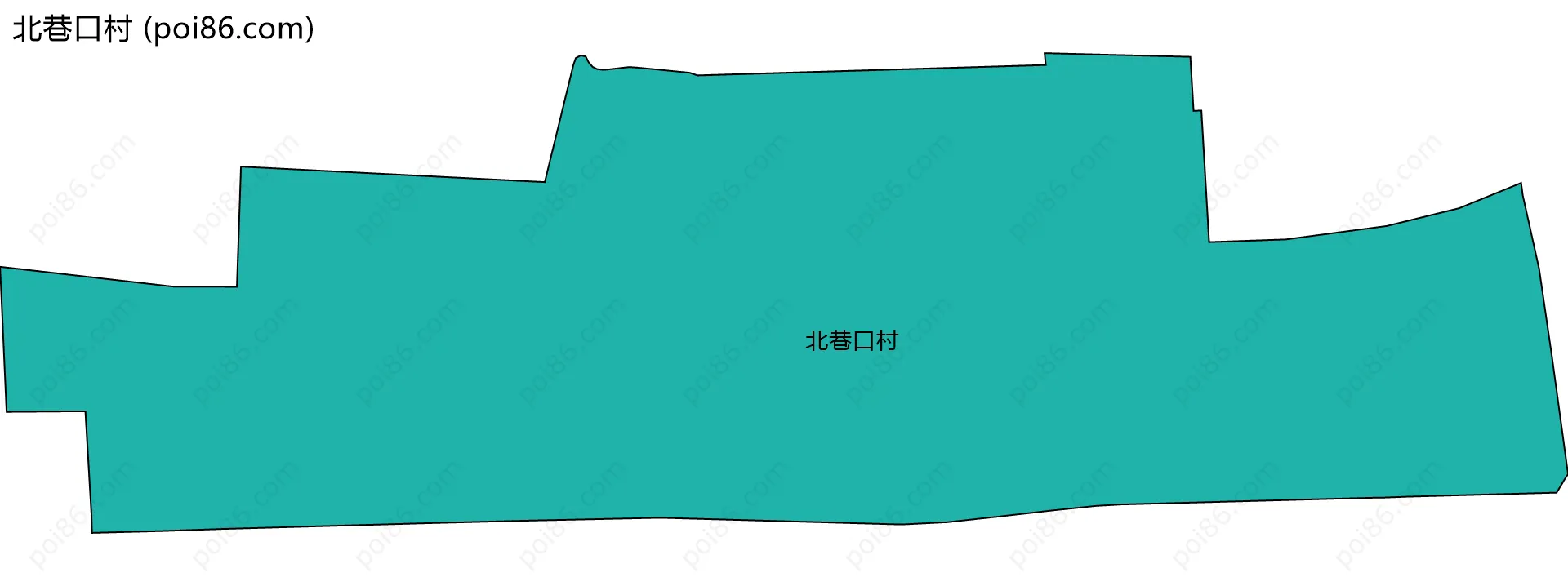 北巷口村边界地图