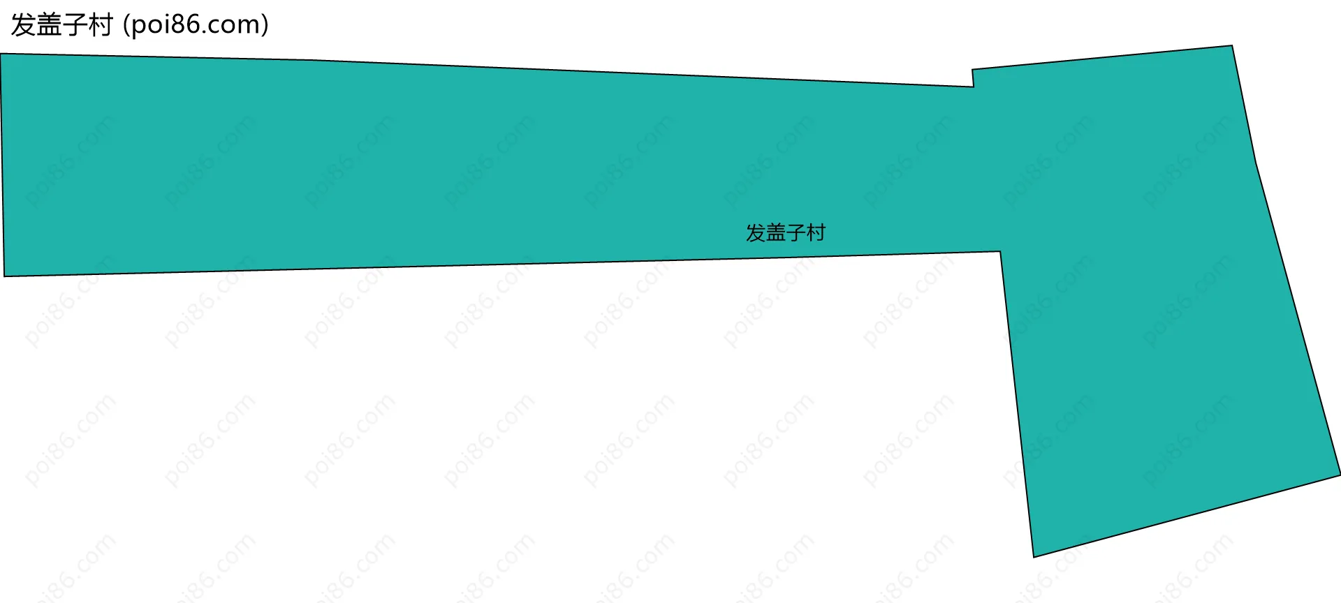 发盖子村边界地图