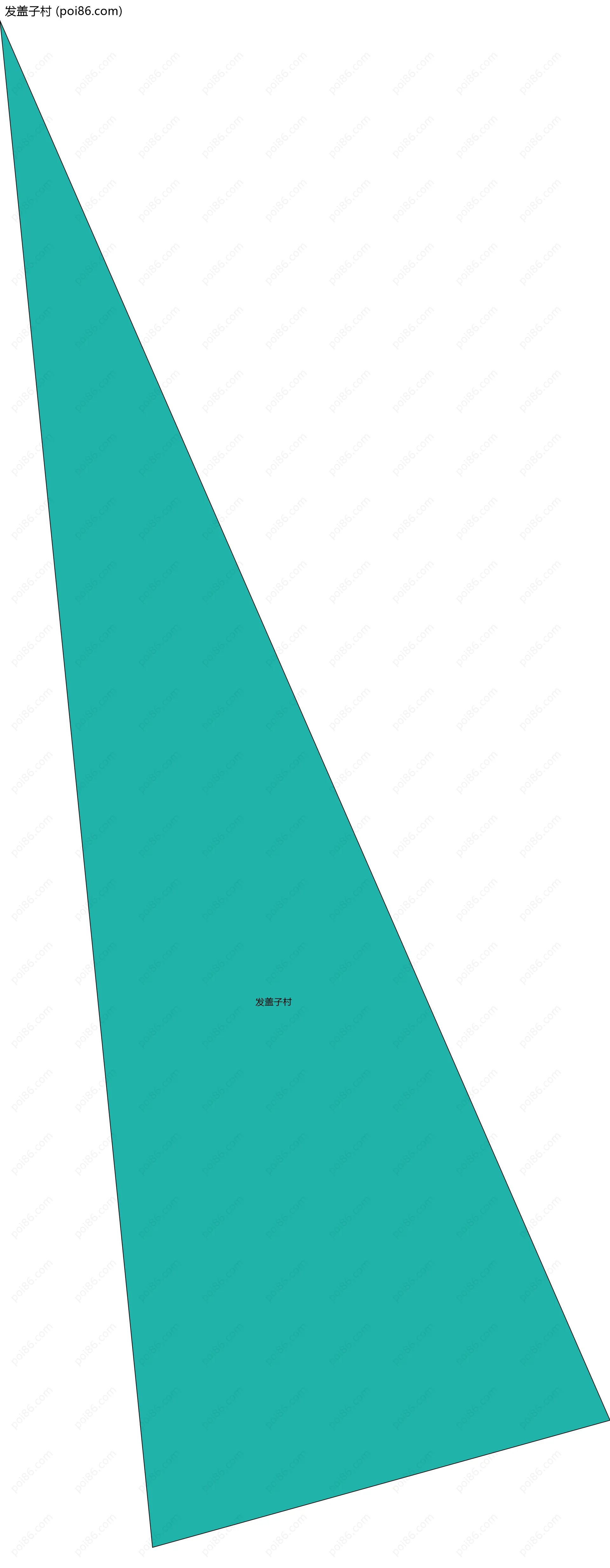 发盖子村边界地图