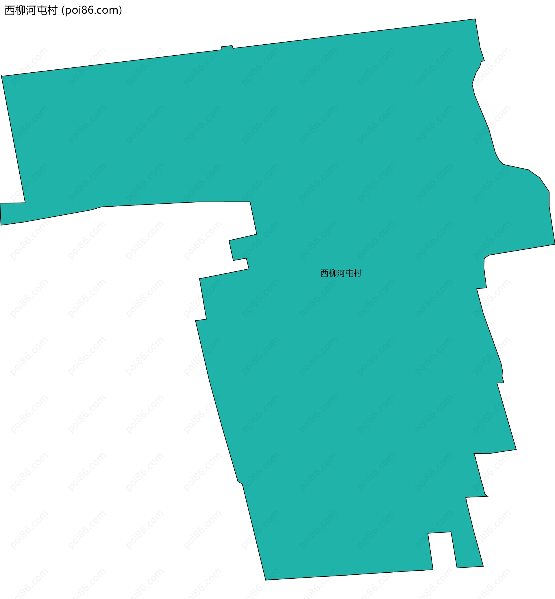 西柳河屯村边界地图