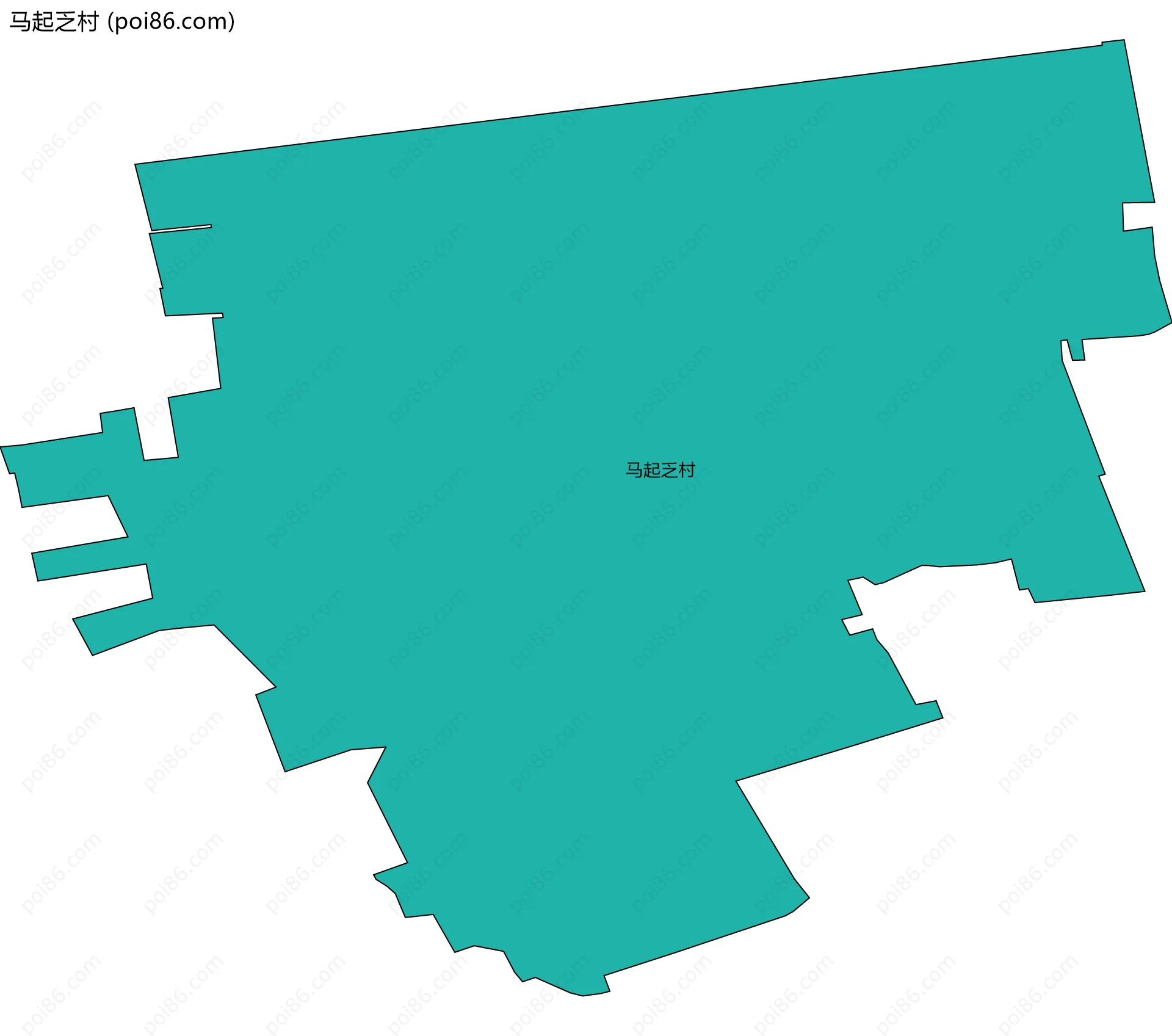 马起乏村边界地图