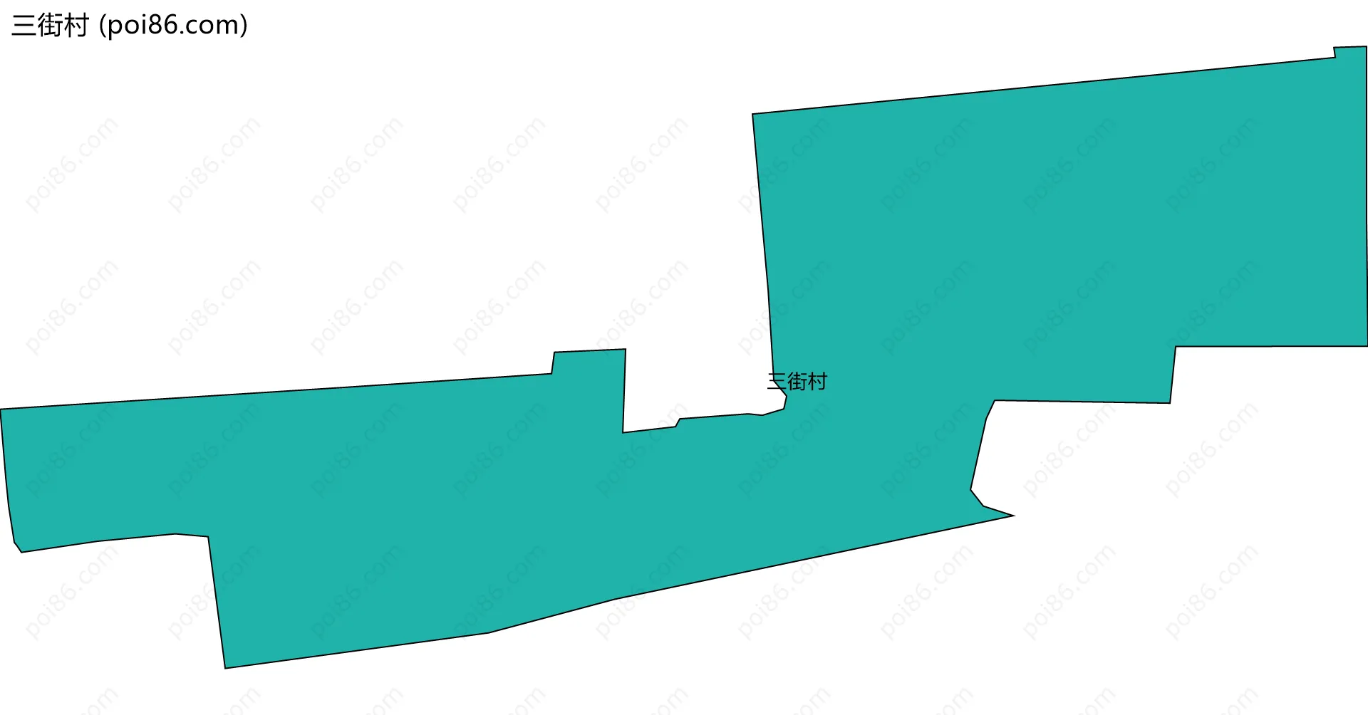 三街村边界地图