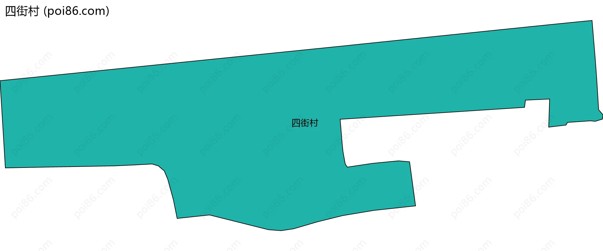 四街村边界地图