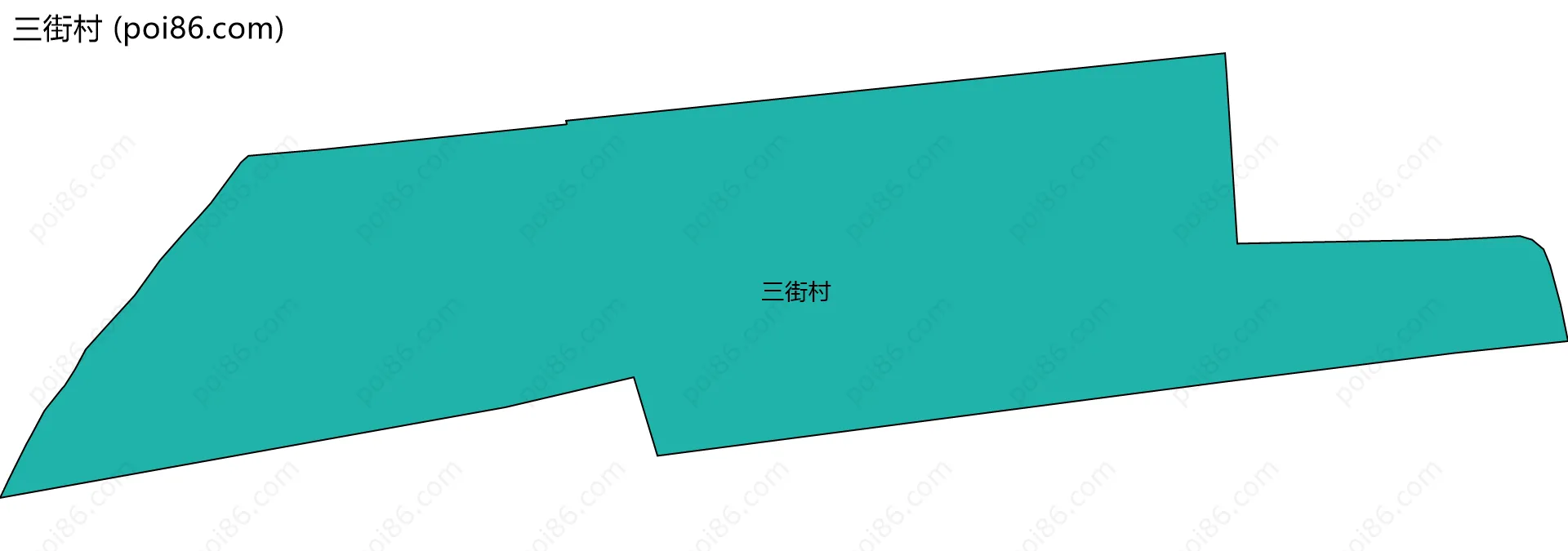 三街村边界地图