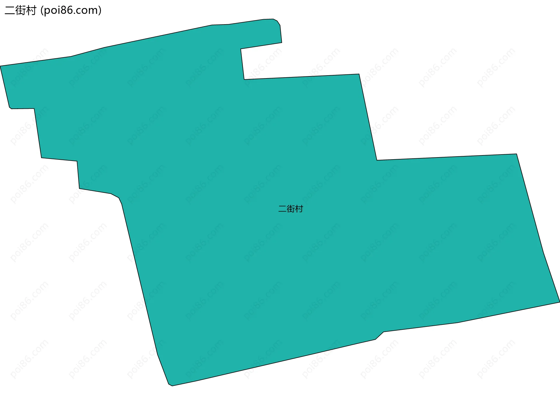 二街村边界地图