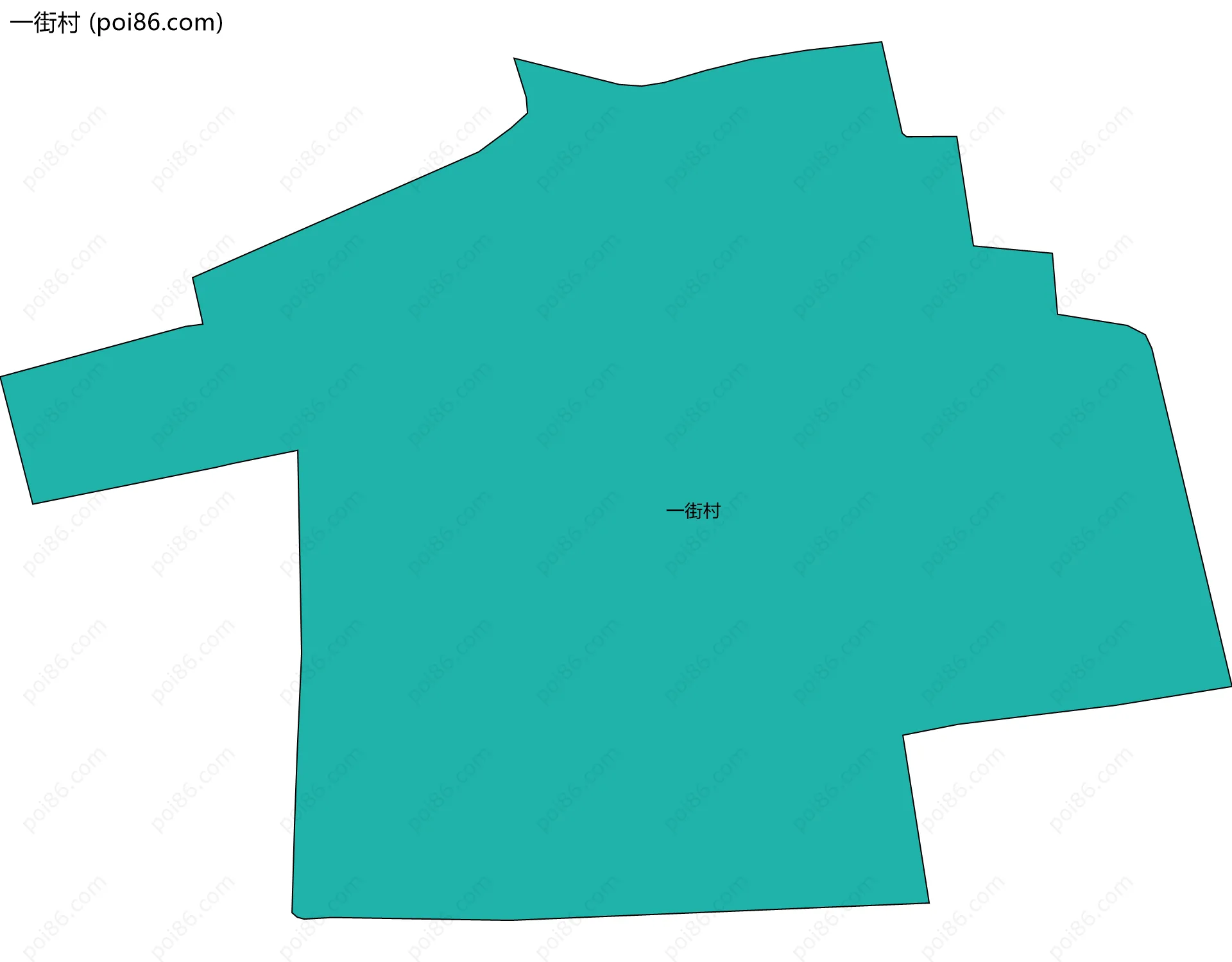 一街村边界地图