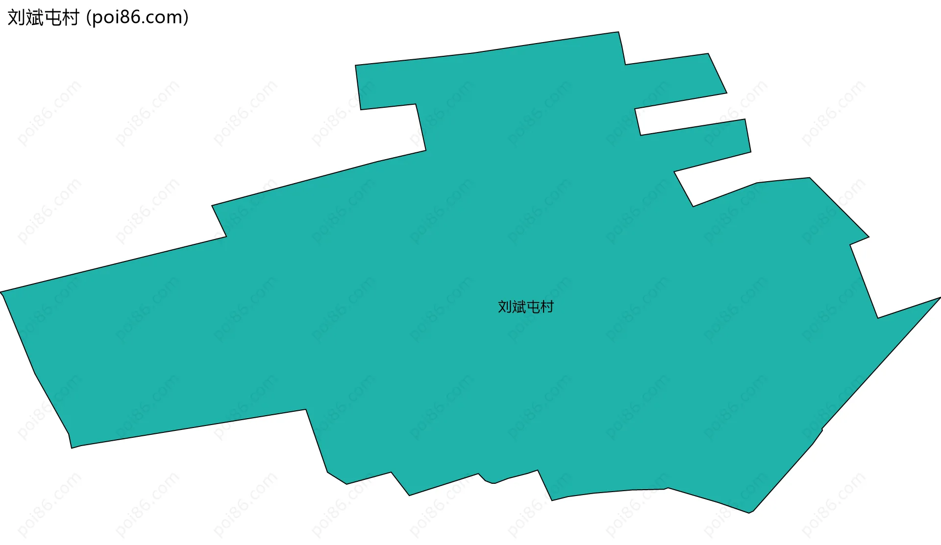 刘斌屯村边界地图
