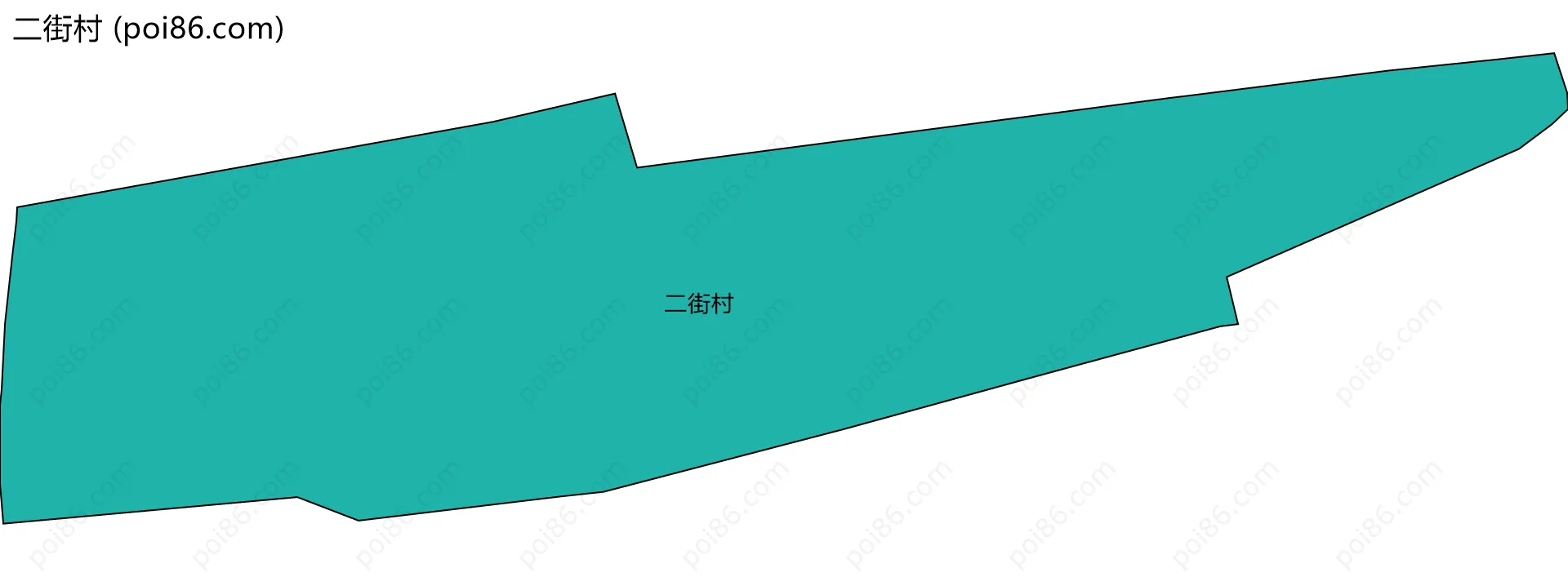 二街村边界地图