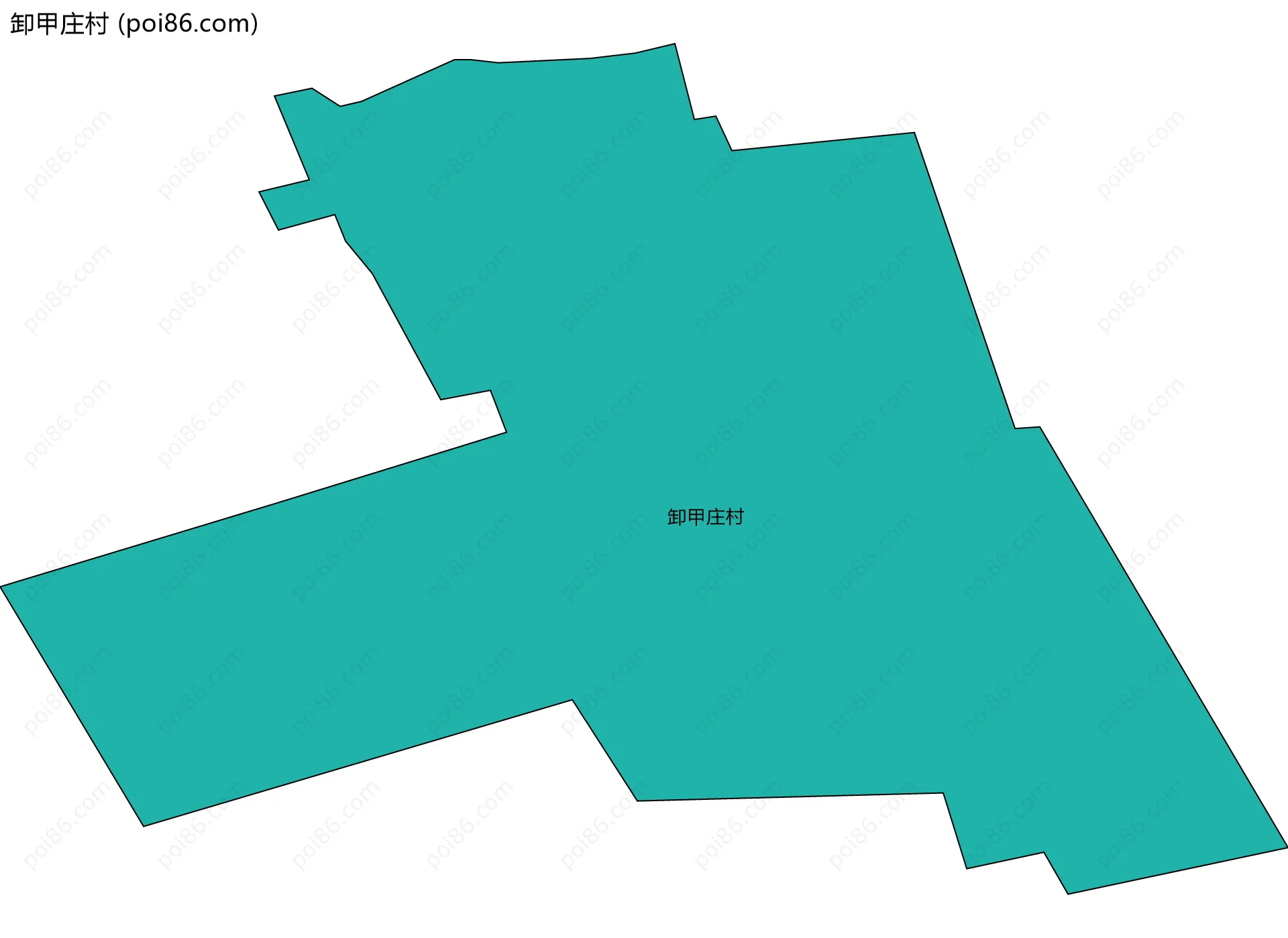 卸甲庄村边界地图