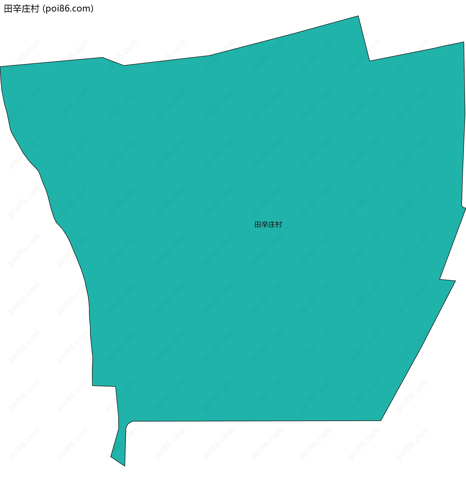 田辛庄村边界地图
