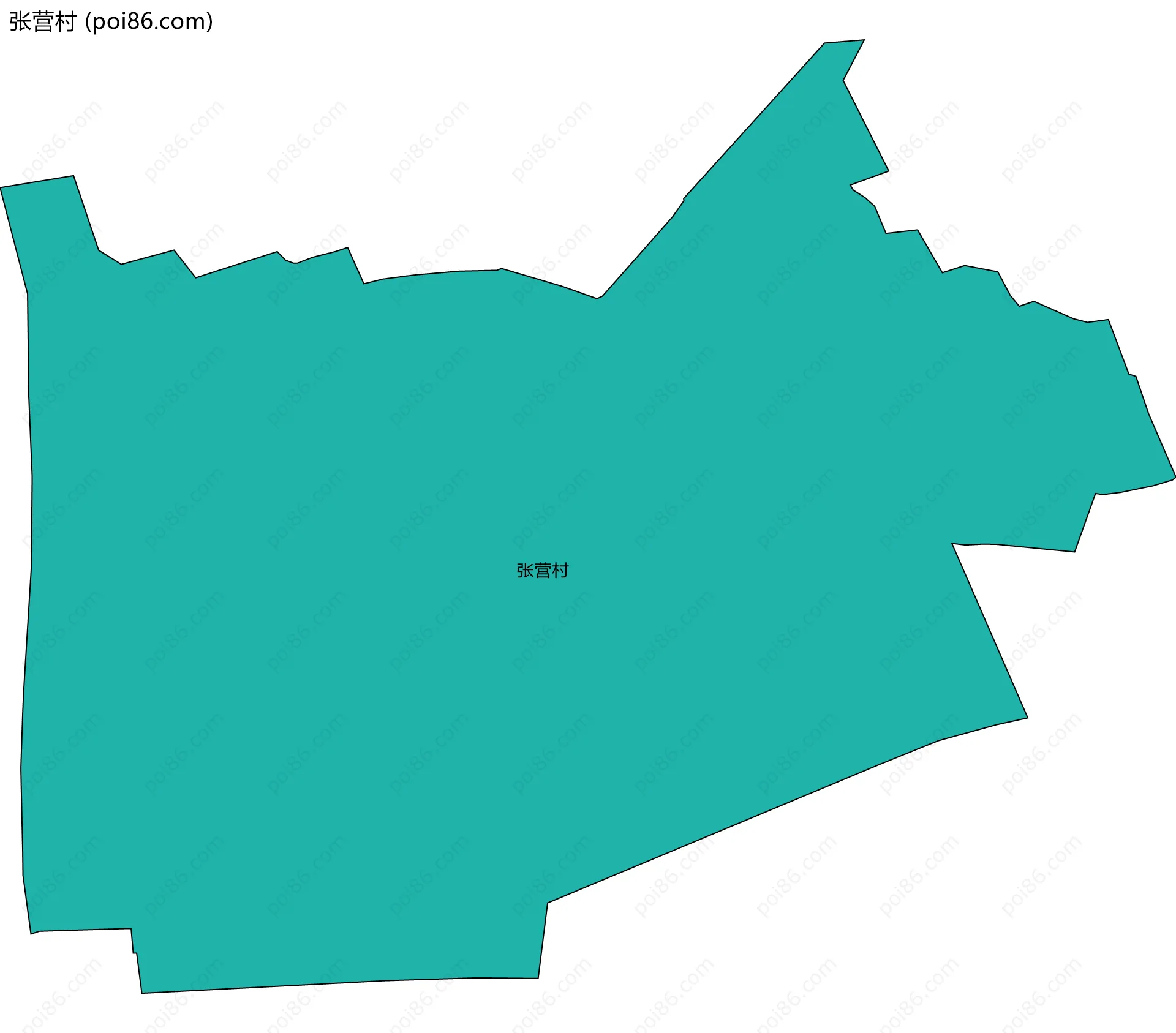 张营村边界地图