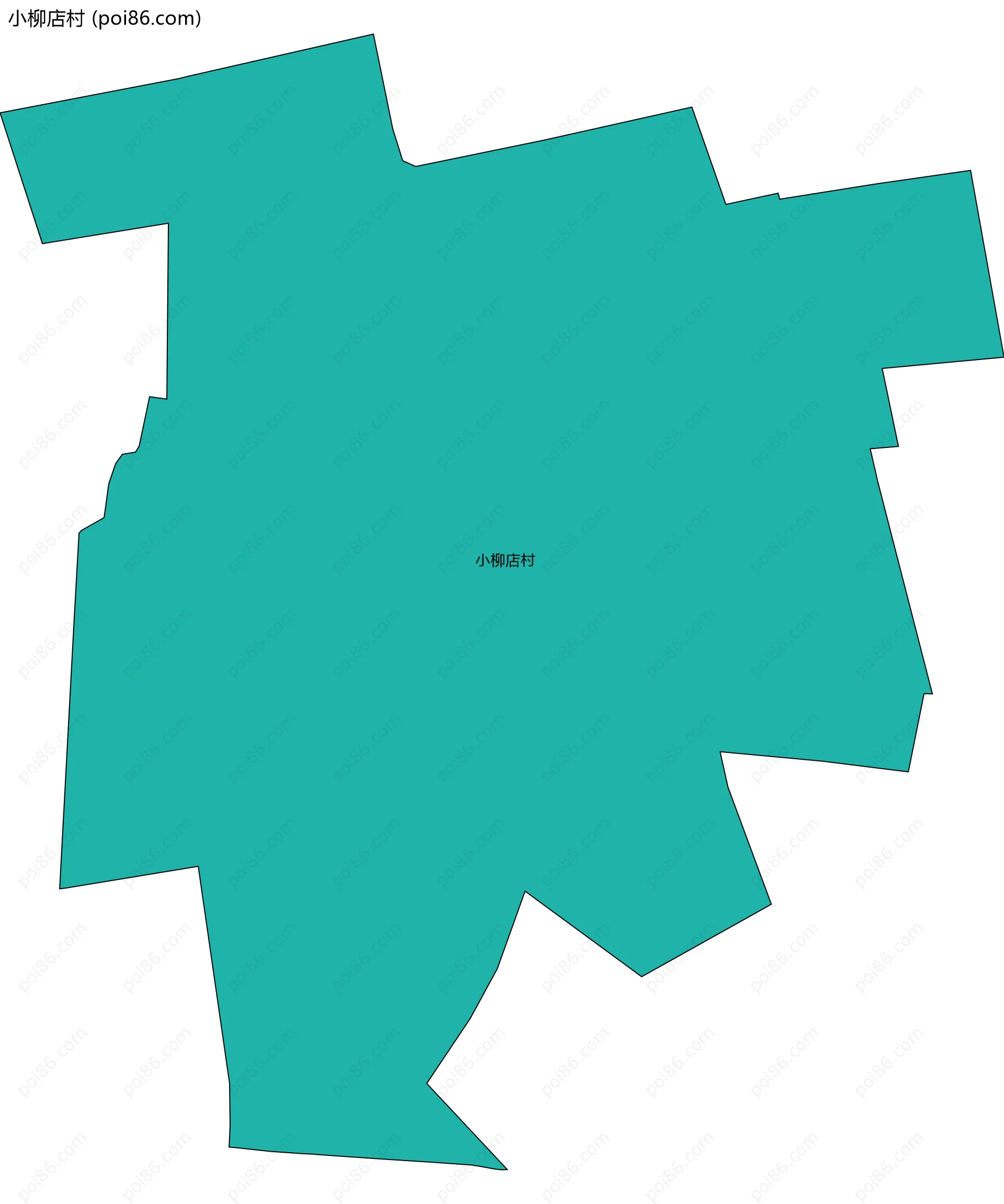 小柳店村边界地图