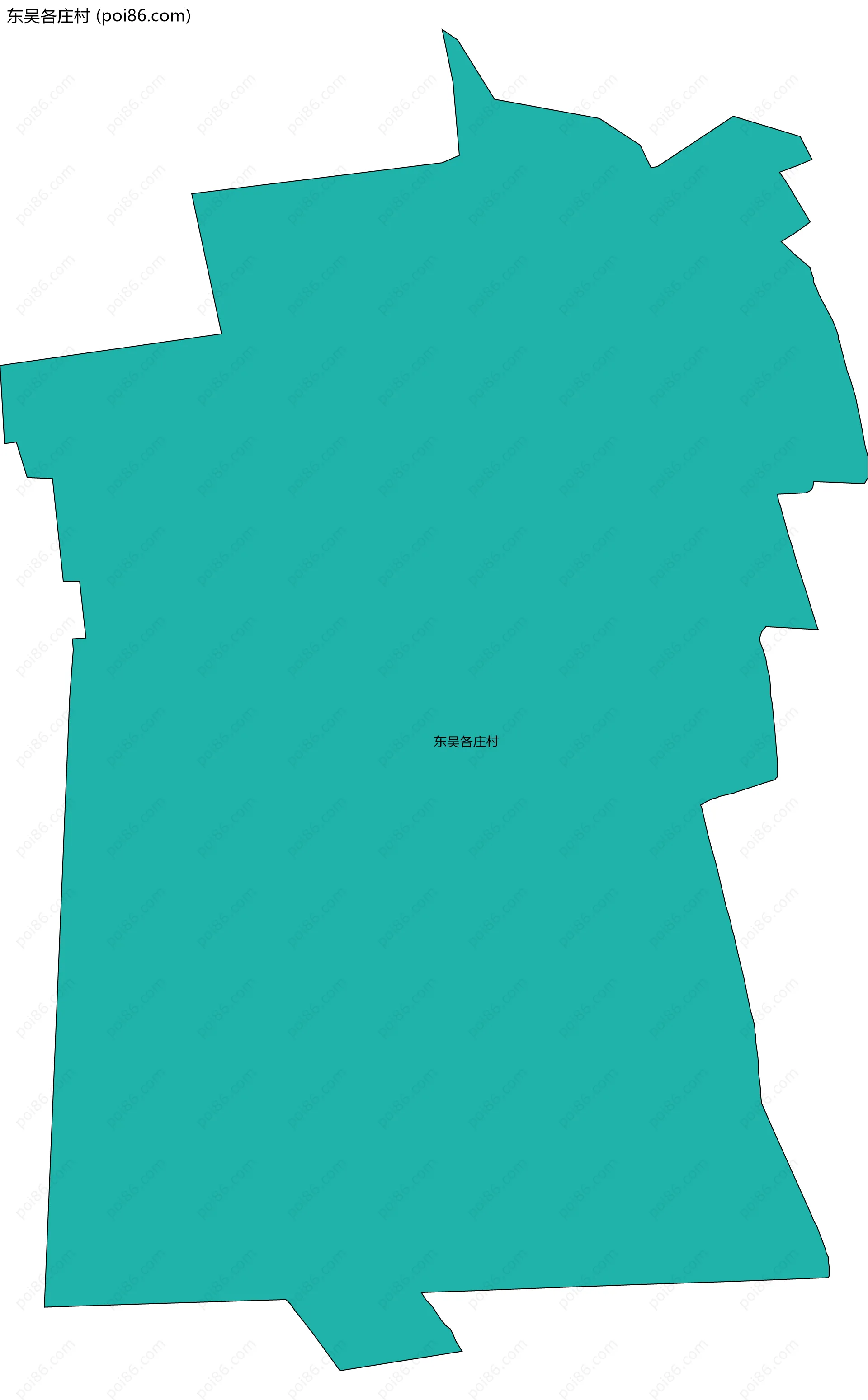 东吴各庄村边界地图