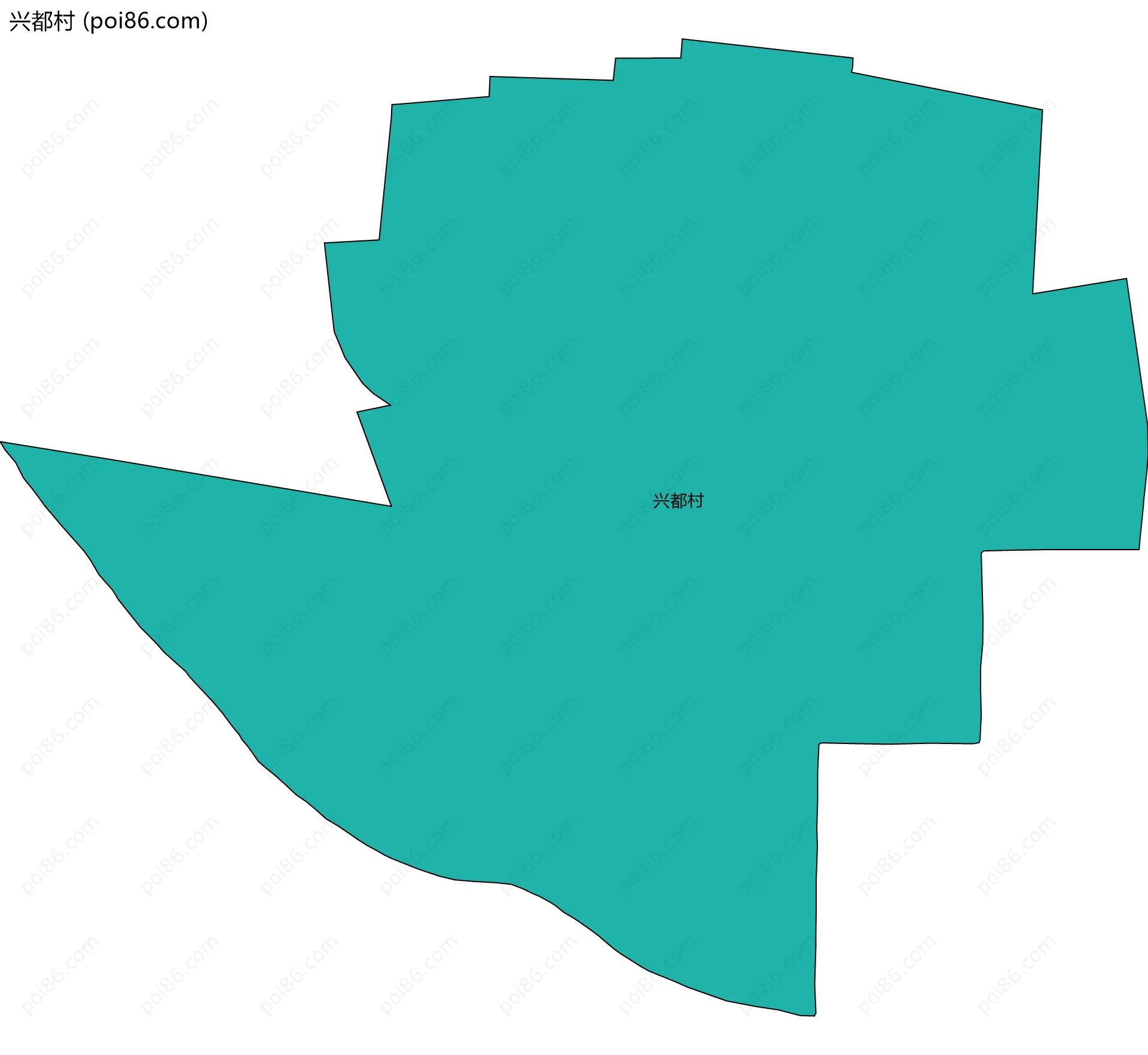 兴都村边界地图