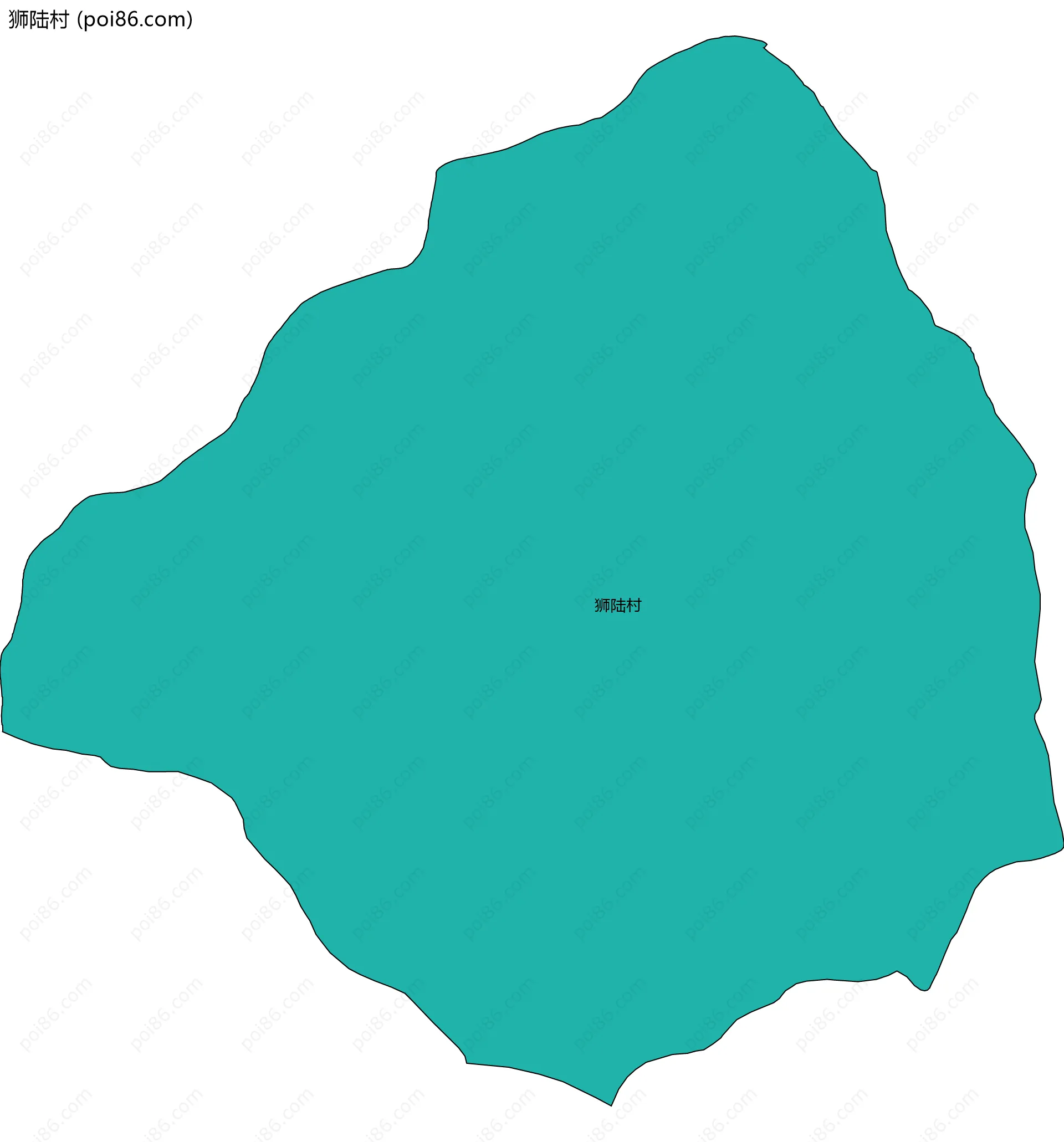 狮陆村边界地图