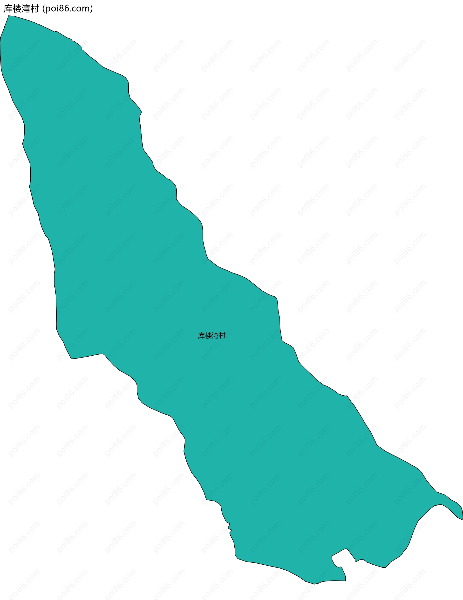 库楼湾村边界地图