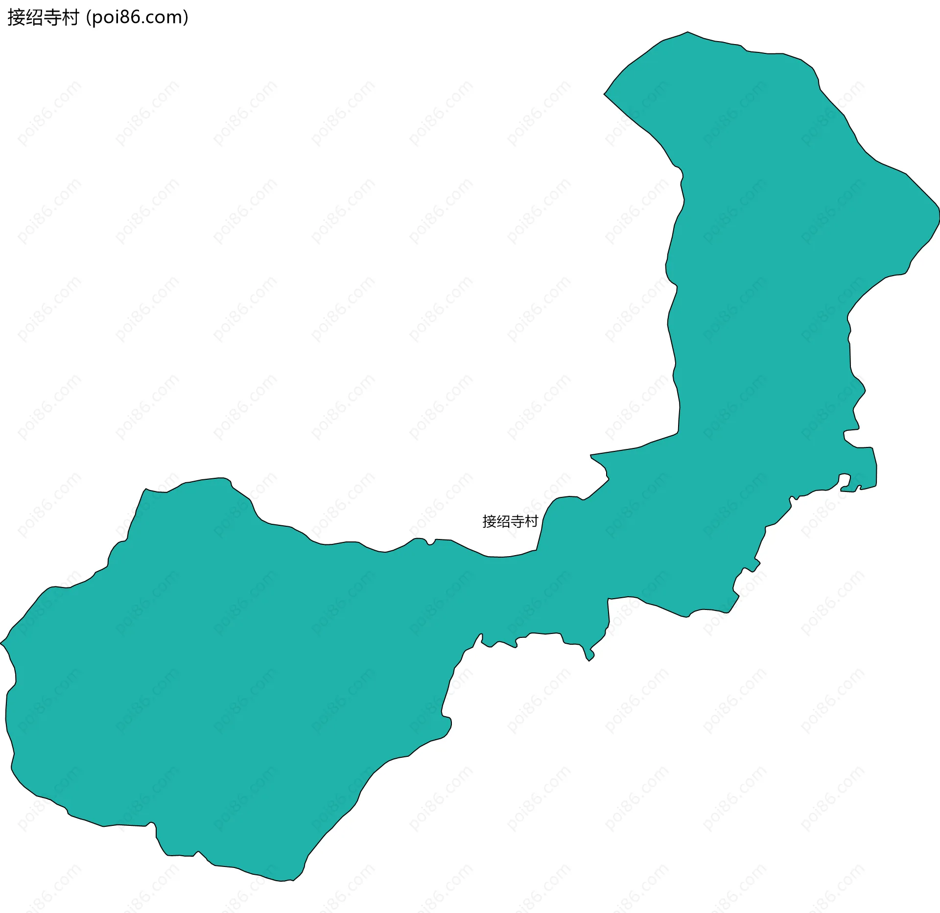 接绍寺村边界地图
