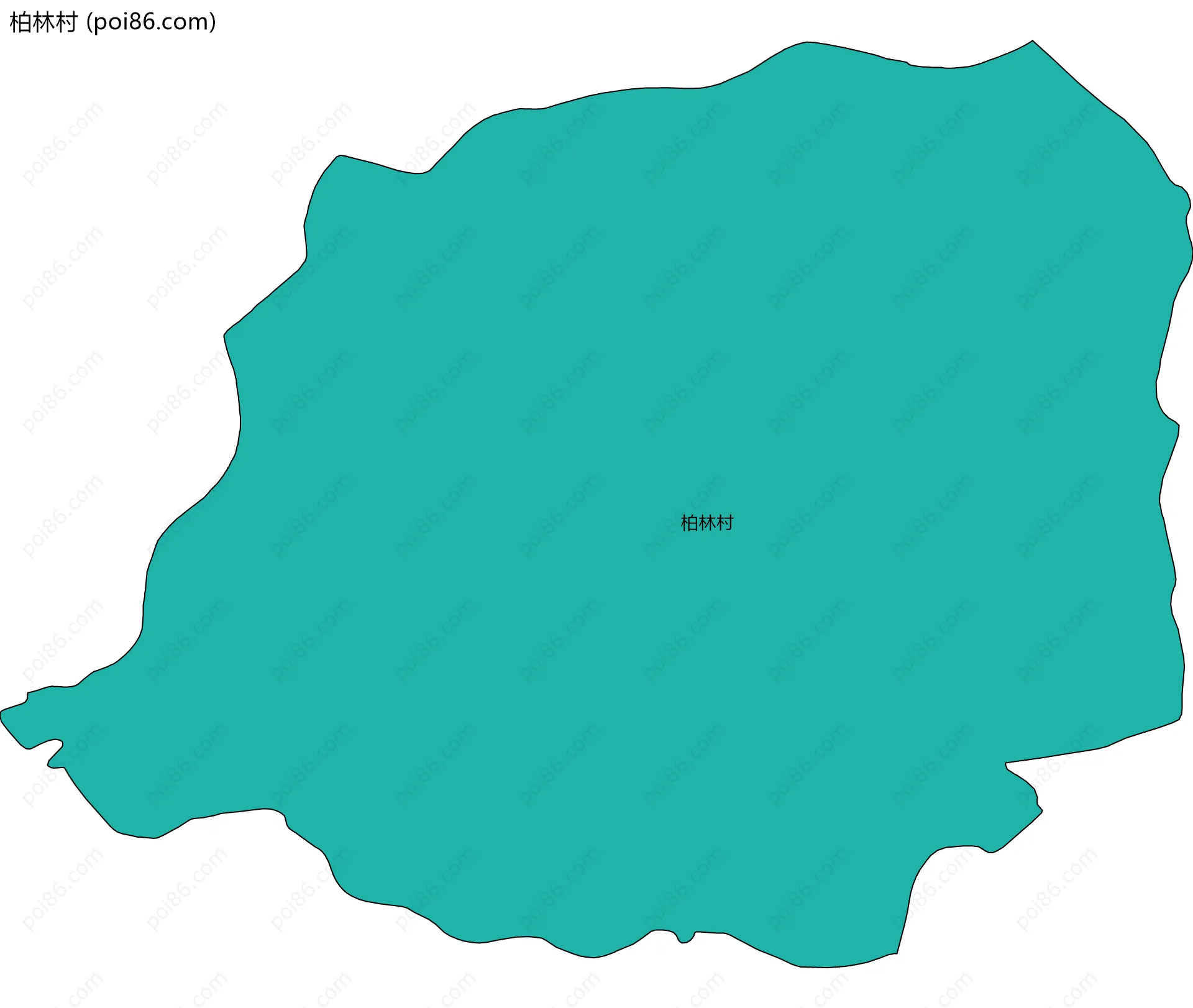 柏林村边界地图