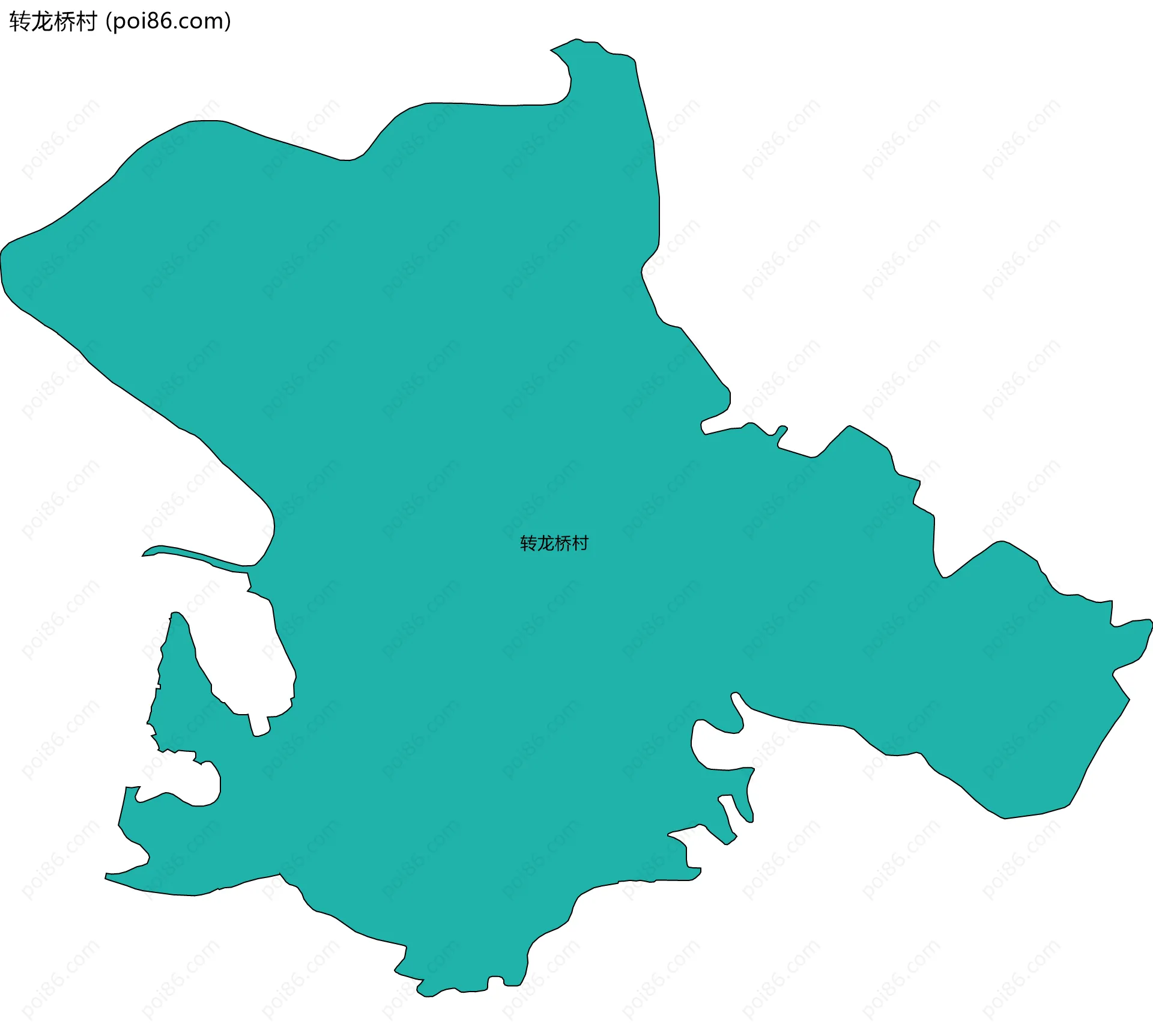 转龙桥村边界地图