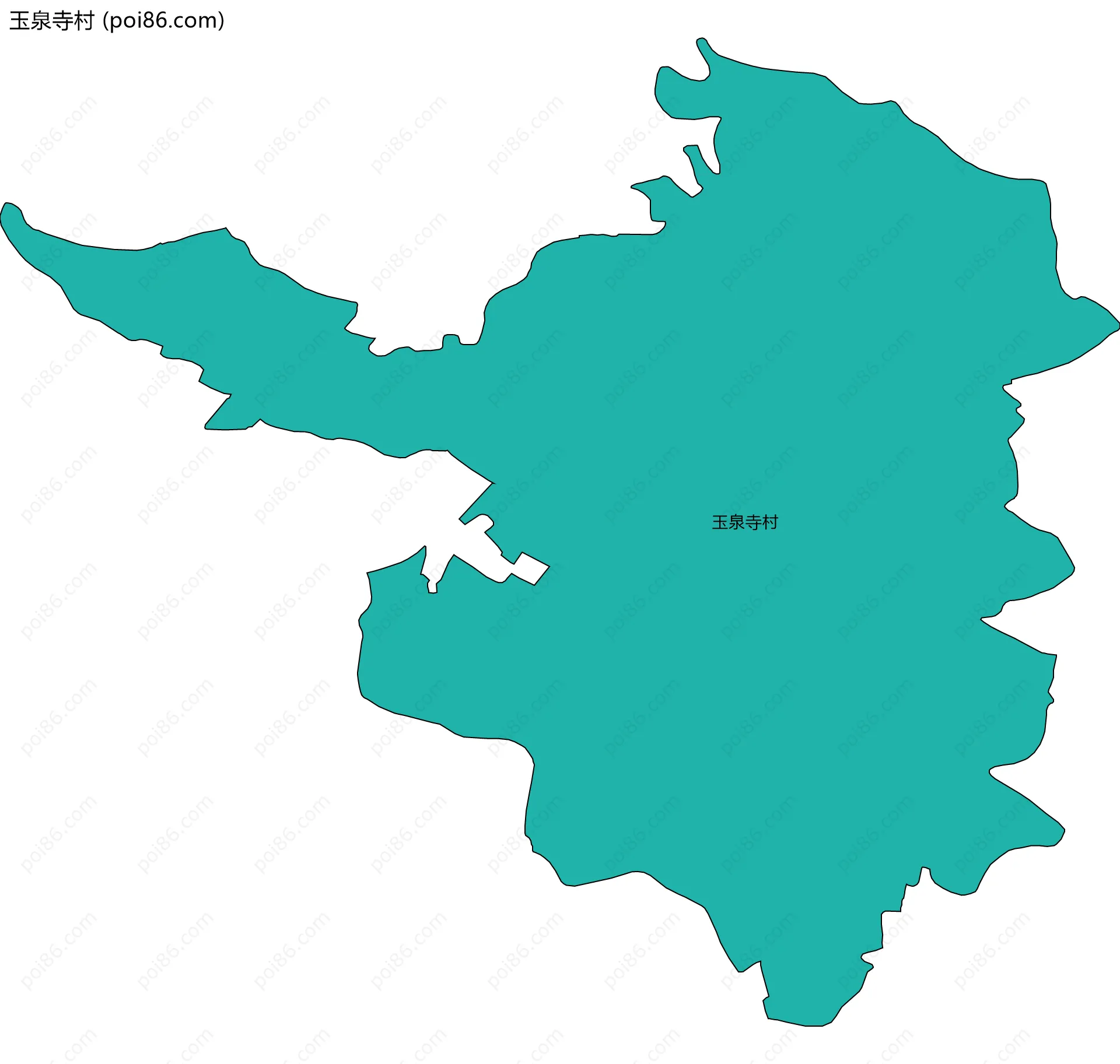 玉泉寺村边界地图