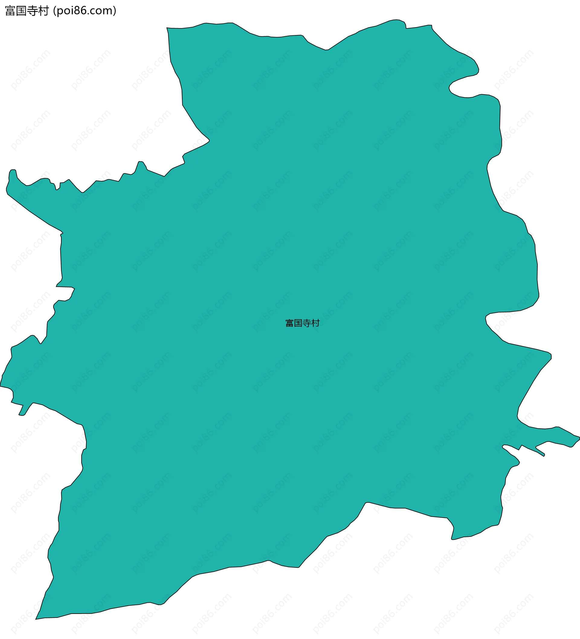 富国寺村边界地图
