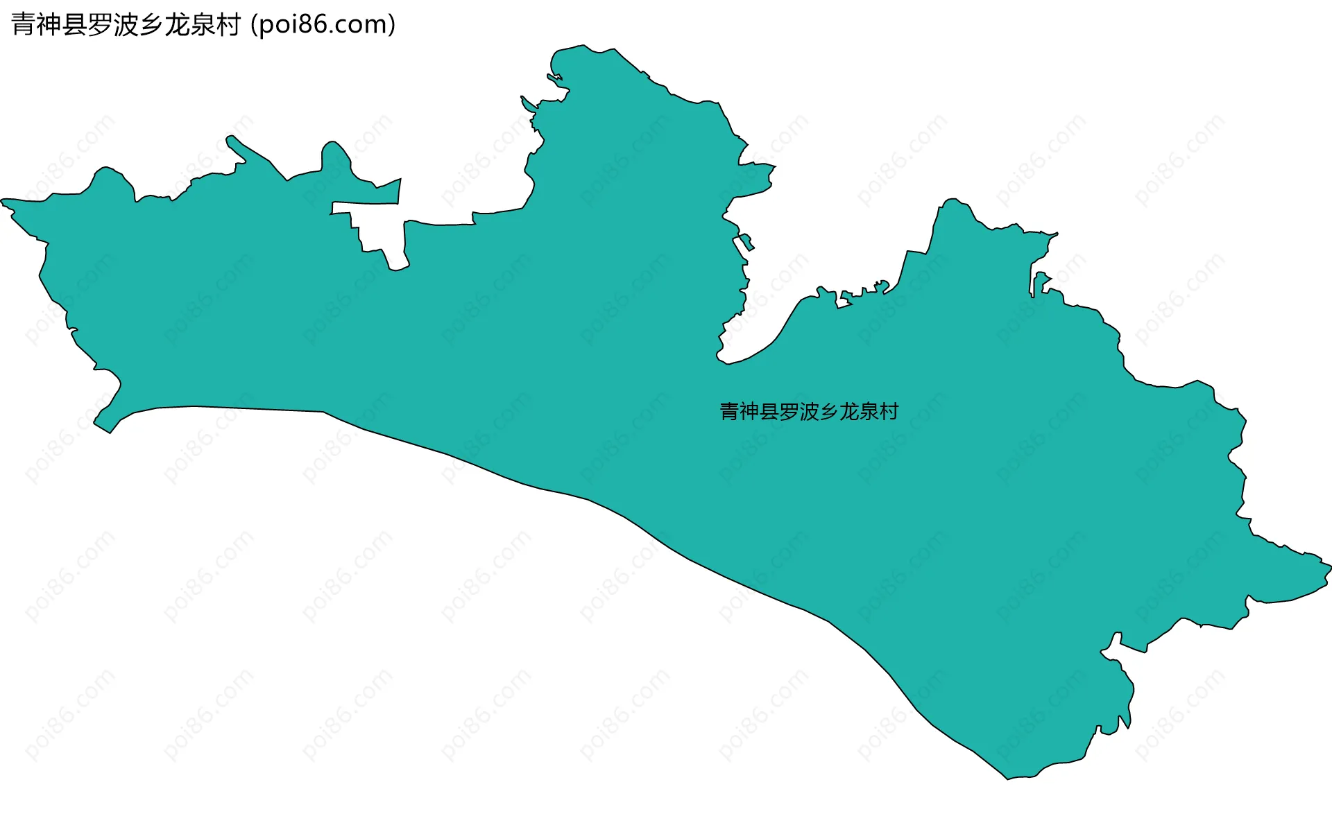 青神县罗波乡龙泉村边界地图