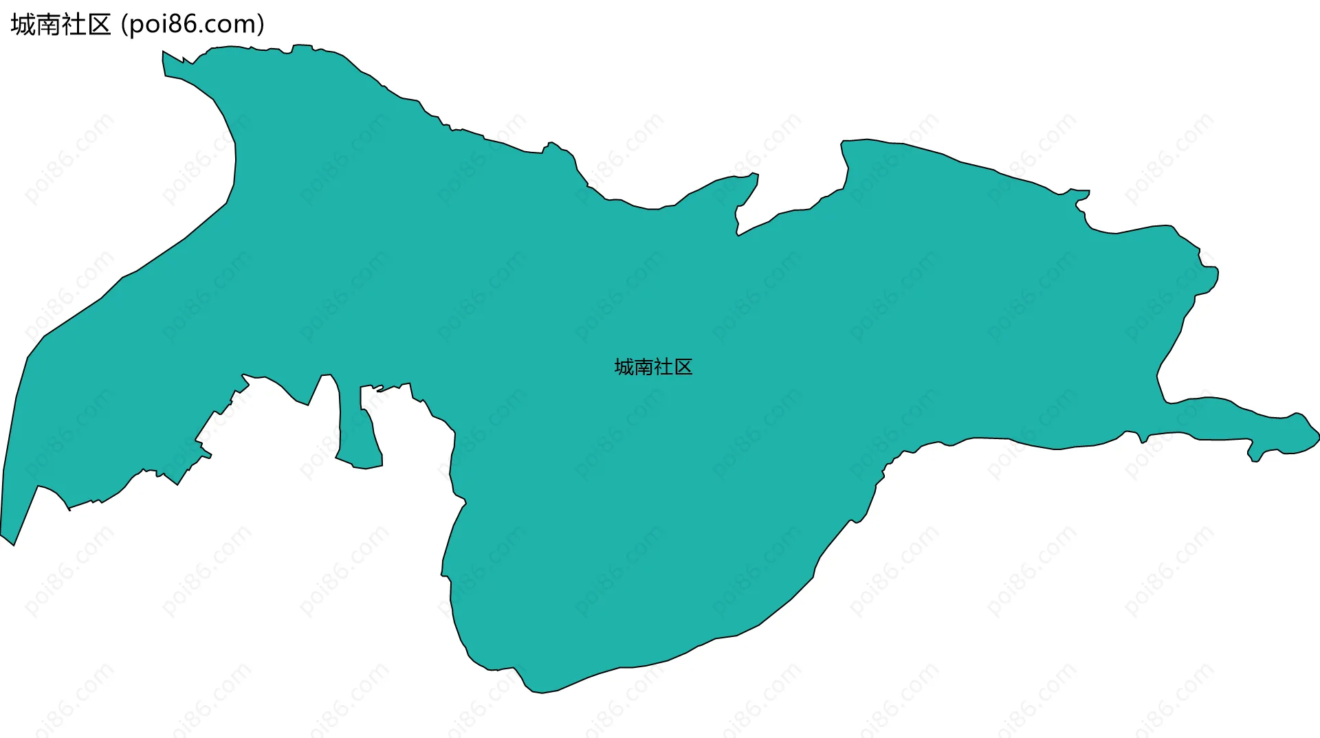城南社区边界地图
