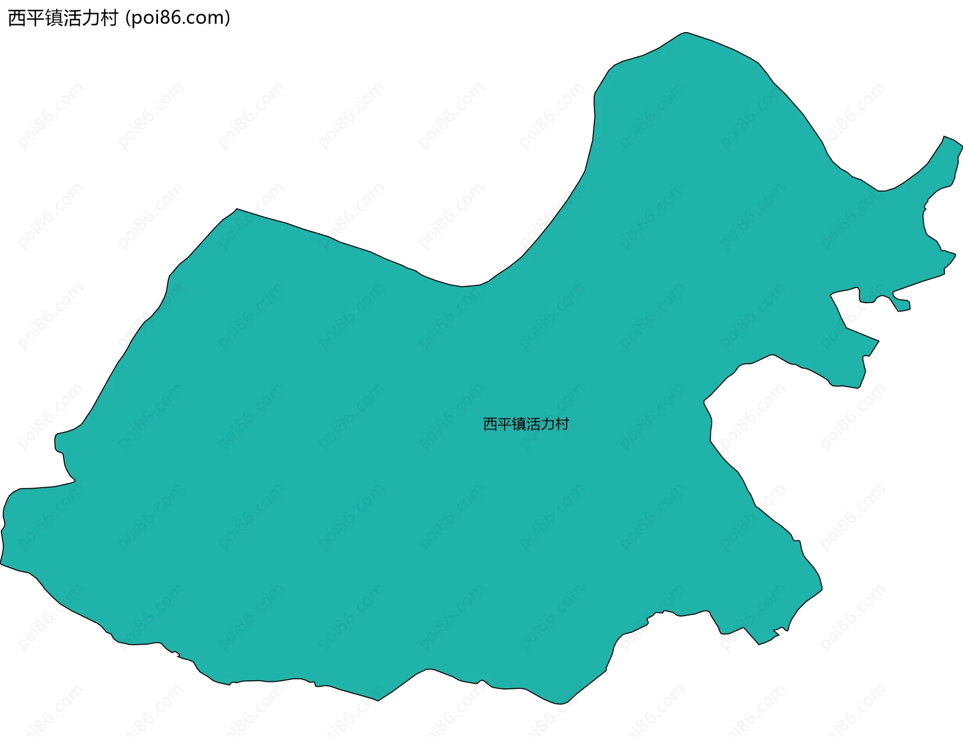 西平镇活力村边界地图