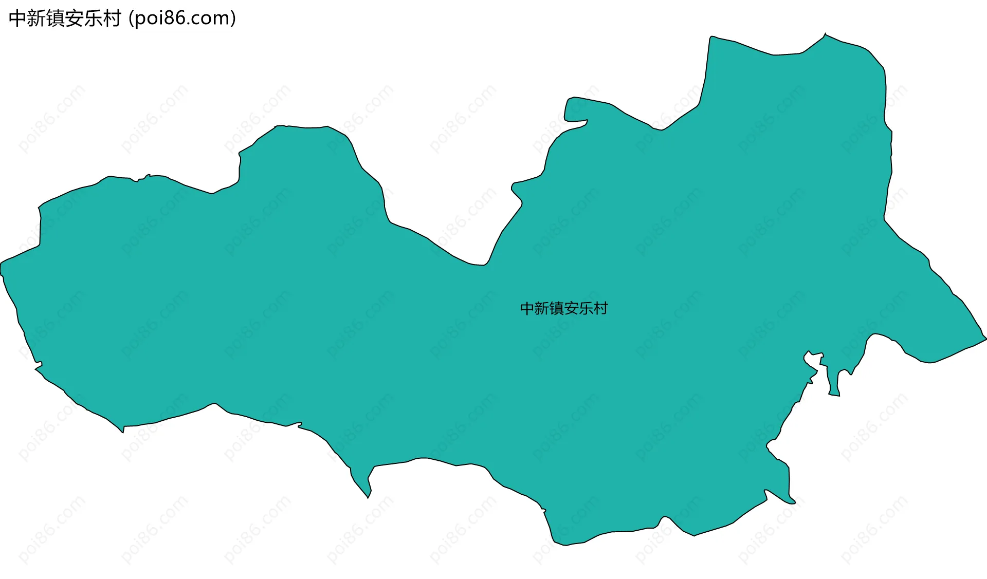 中新镇安乐村边界地图