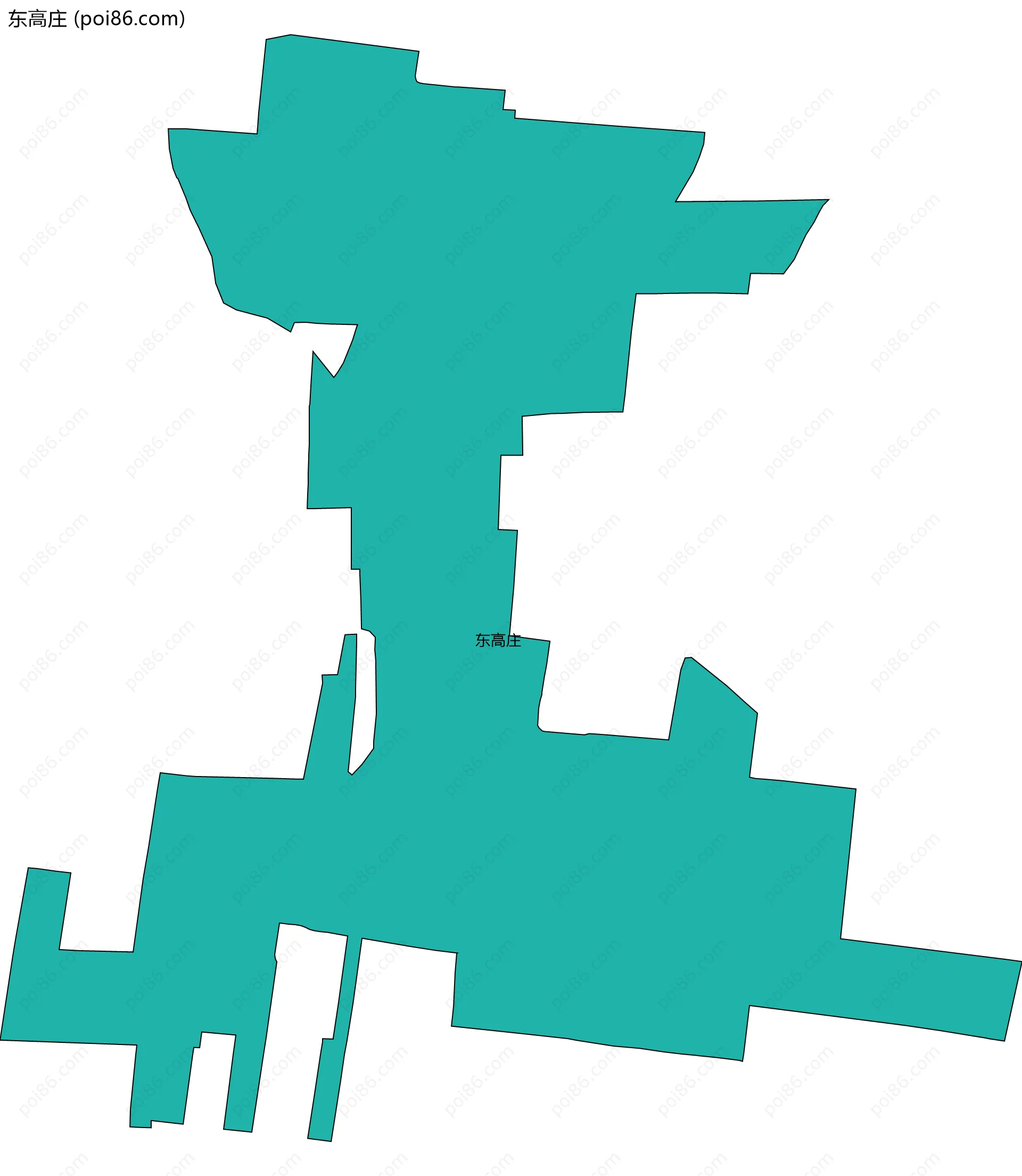 东高庄边界地图