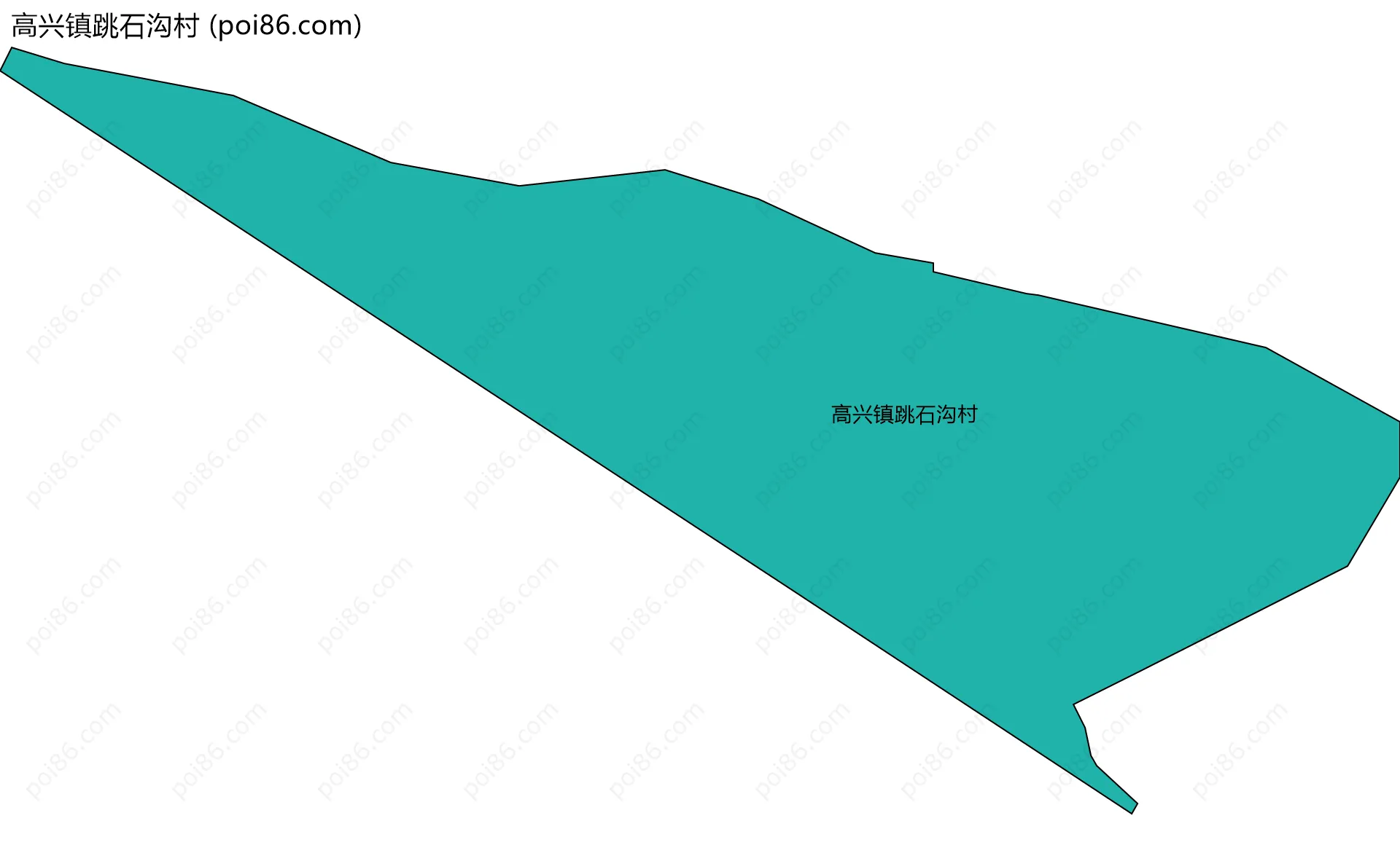 高兴镇跳石沟村边界地图